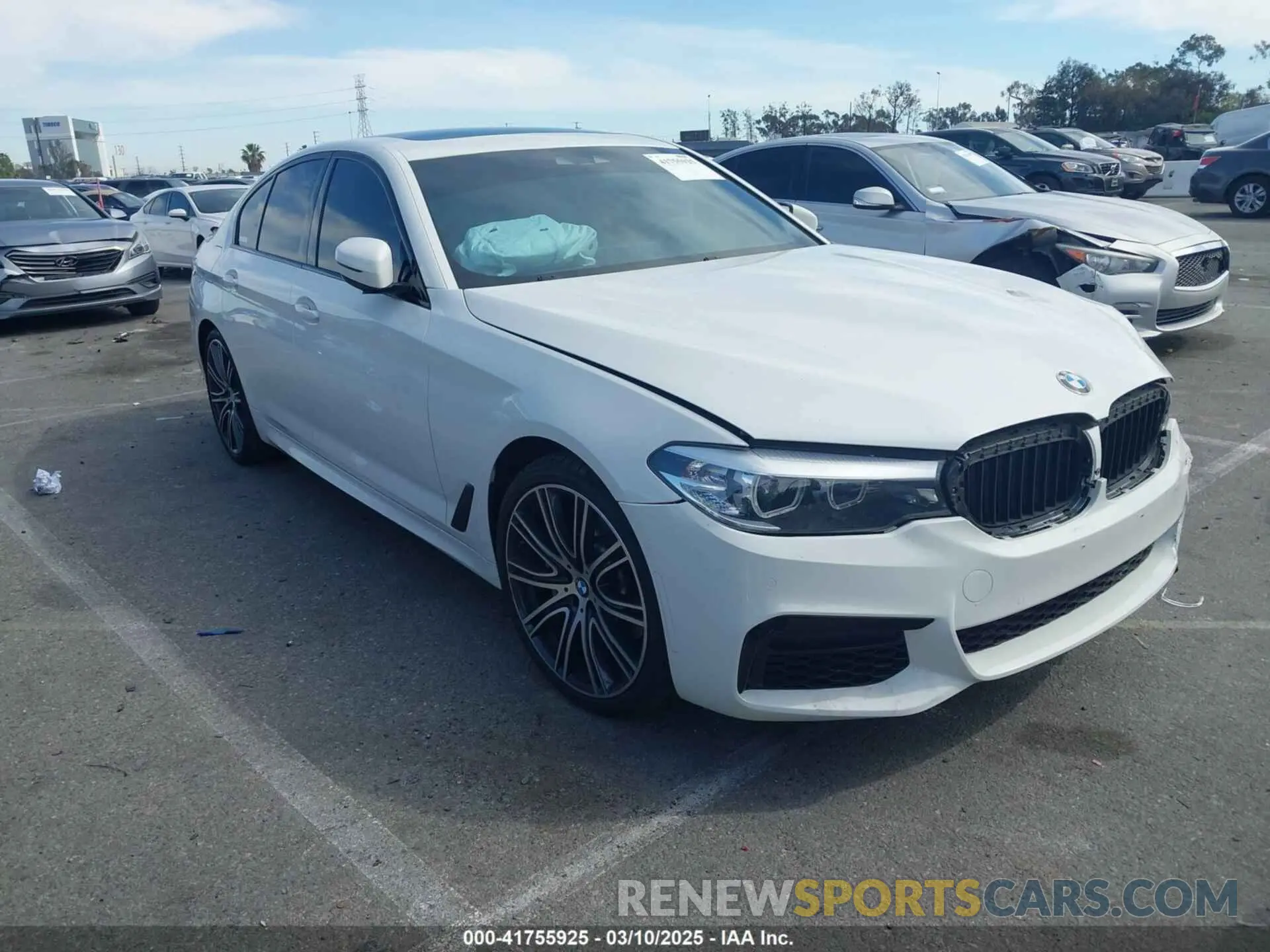 1 fotografías del automóvil dañado WBAJE5C55KWW18387 BMW 540I 2019