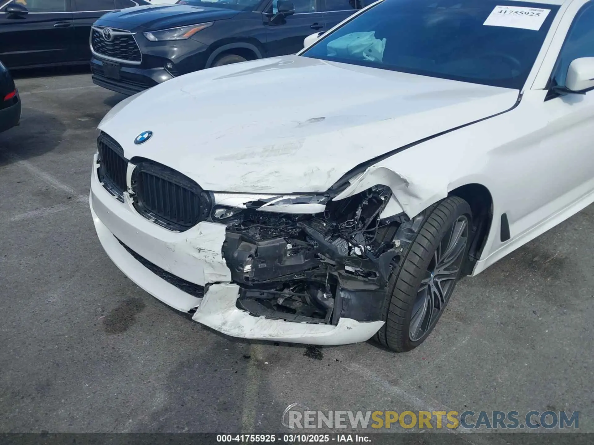 6 fotografías del automóvil dañado WBAJE5C55KWW18387 BMW 540I 2019