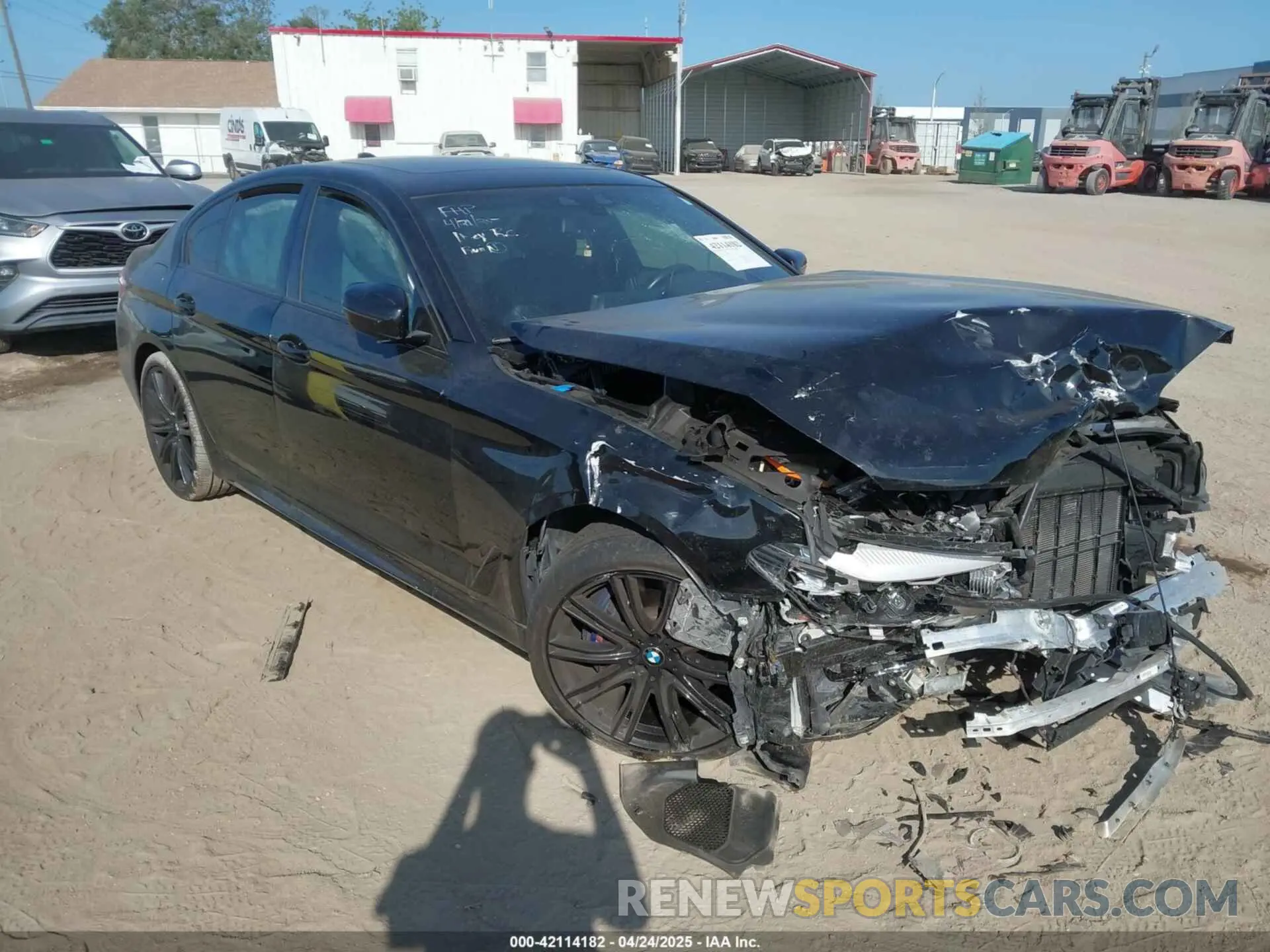 1 fotografías del automóvil dañado WBAJE5C59KWW11104 BMW 540I 2019