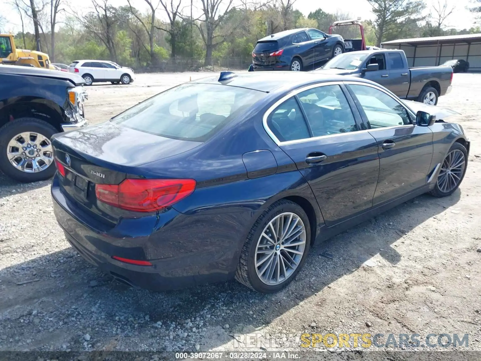 4 fotografías del automóvil dañado WBAJE5C5XKWW14481 BMW 540I 2019