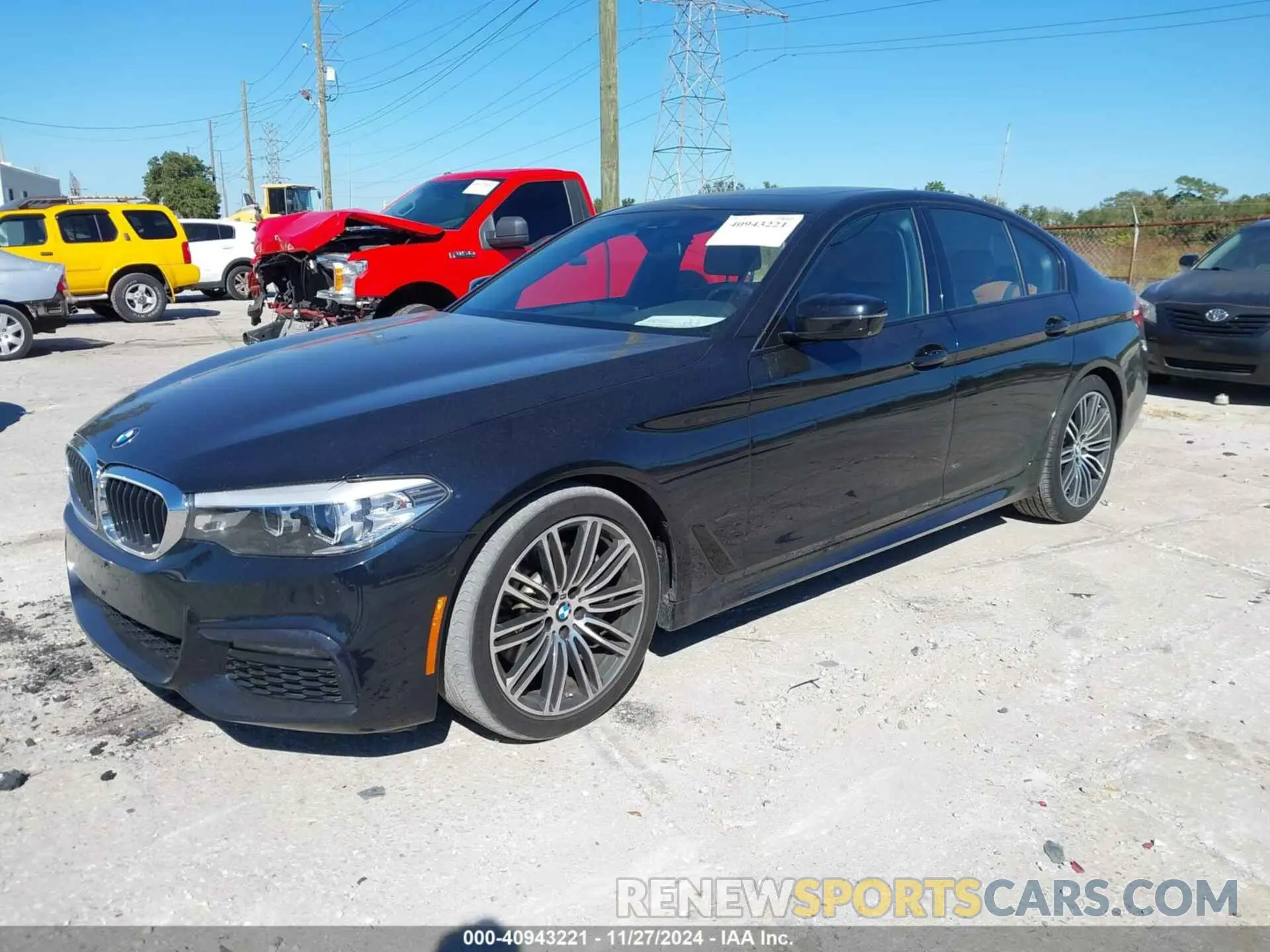2 fotografías del automóvil dañado WBAJE7C50KWD55787 BMW 540I 2019