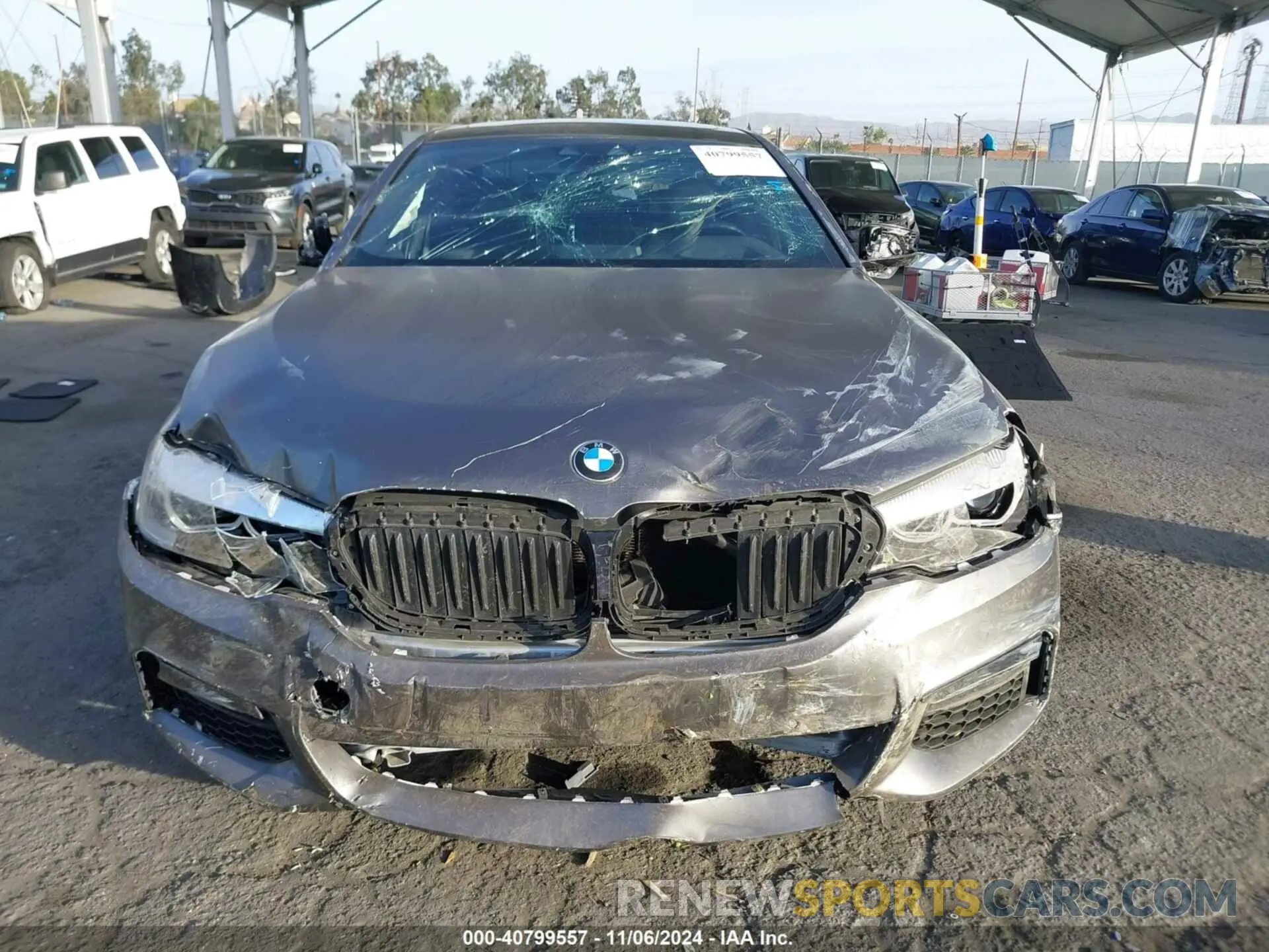 12 fotografías del automóvil dañado WBAJS1C06LCD26520 BMW 540I 2020