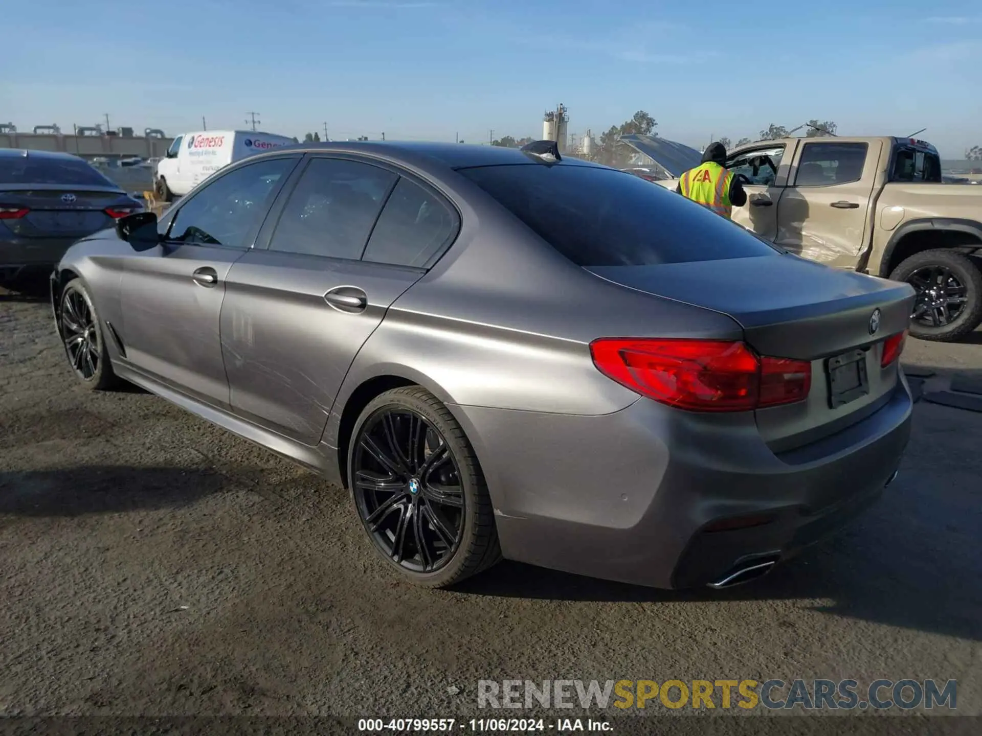 3 fotografías del automóvil dañado WBAJS1C06LCD26520 BMW 540I 2020