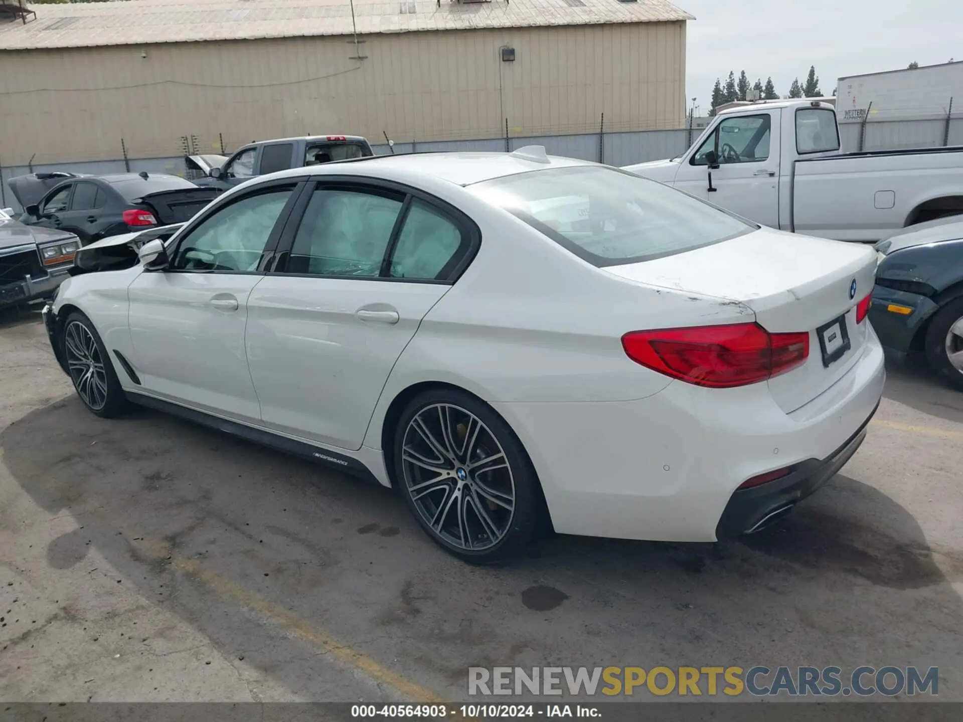 13 fotografías del automóvil dañado WBAJS1C06LCD74115 BMW 540I 2020