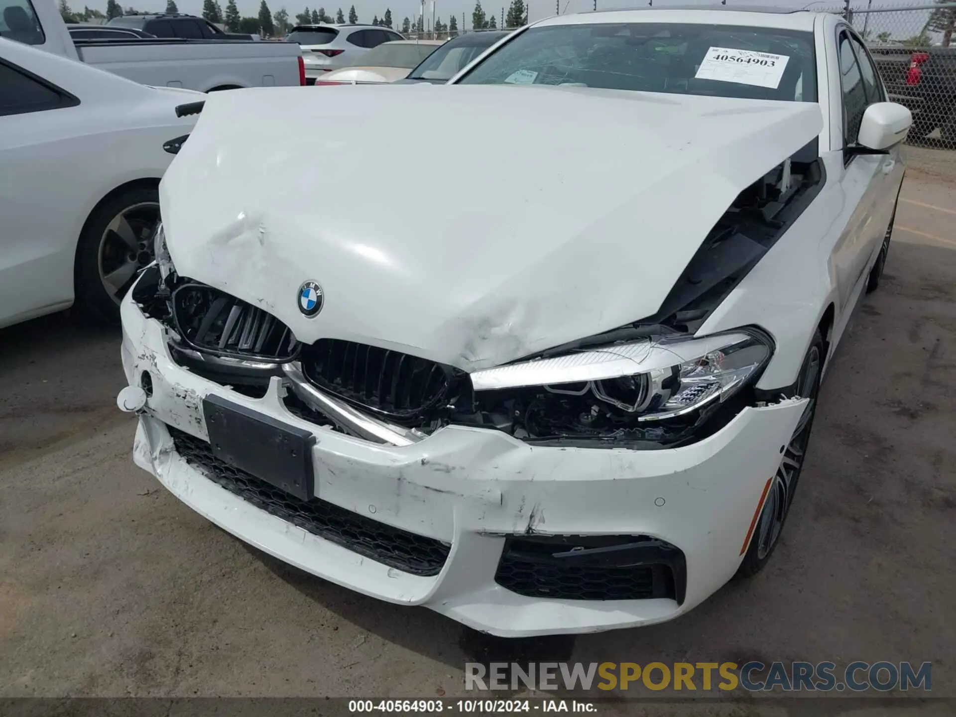 6 fotografías del automóvil dañado WBAJS1C06LCD74115 BMW 540I 2020