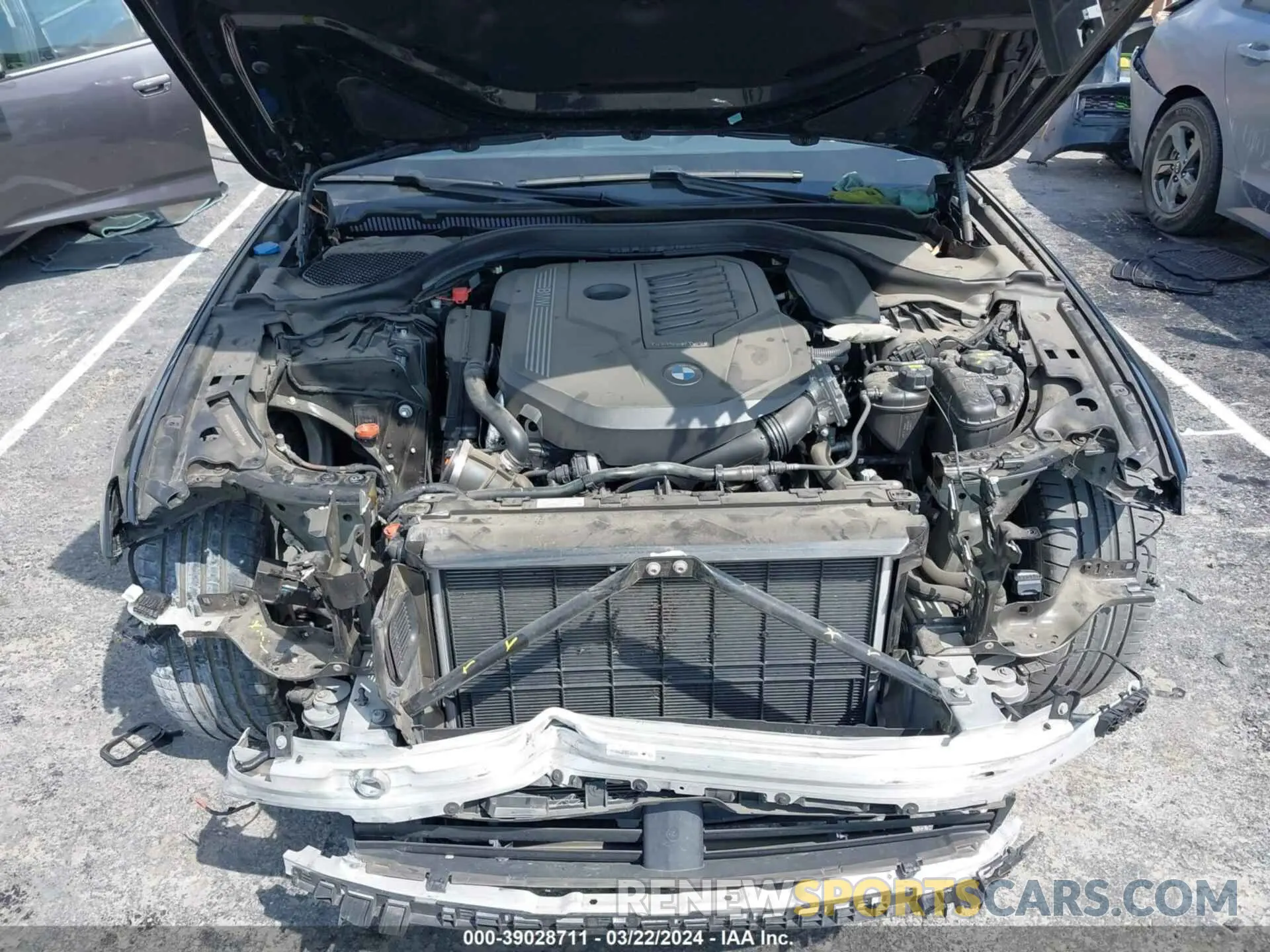10 fotografías del automóvil dañado WBAJS1C08LWW61368 BMW 540I 2020