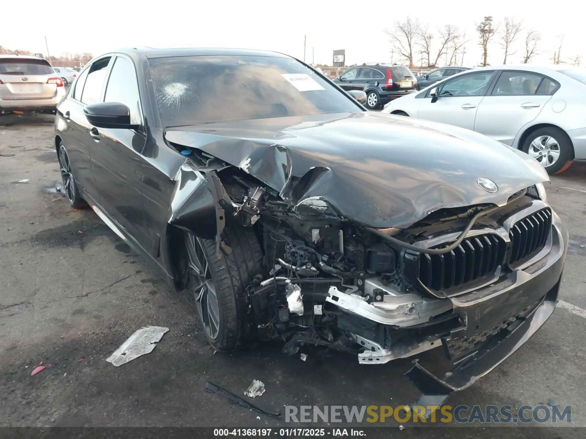1 fotografías del automóvil dañado WBA53BJ02MWX06622 BMW 540I 2021
