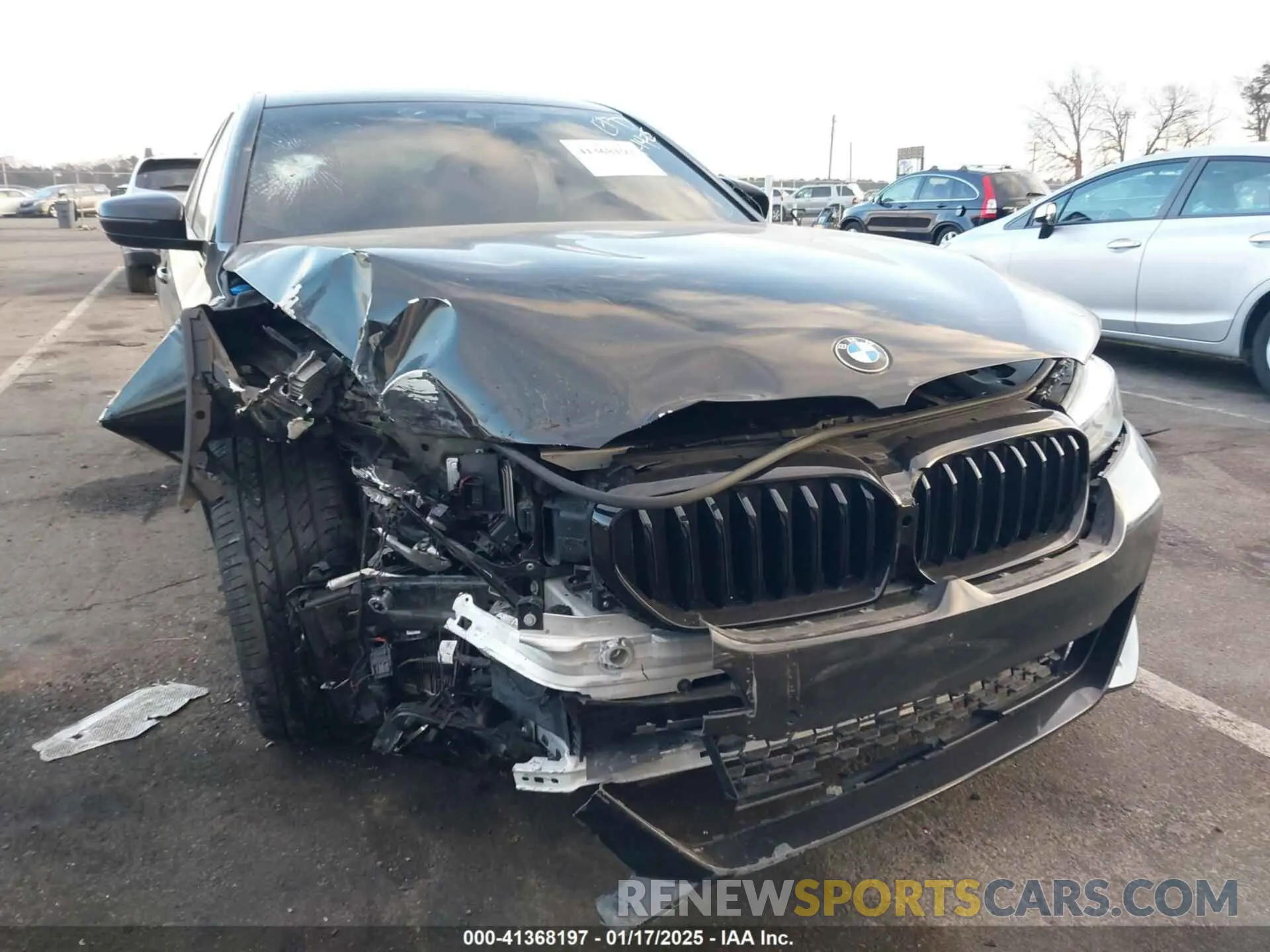 6 fotografías del automóvil dañado WBA53BJ02MWX06622 BMW 540I 2021