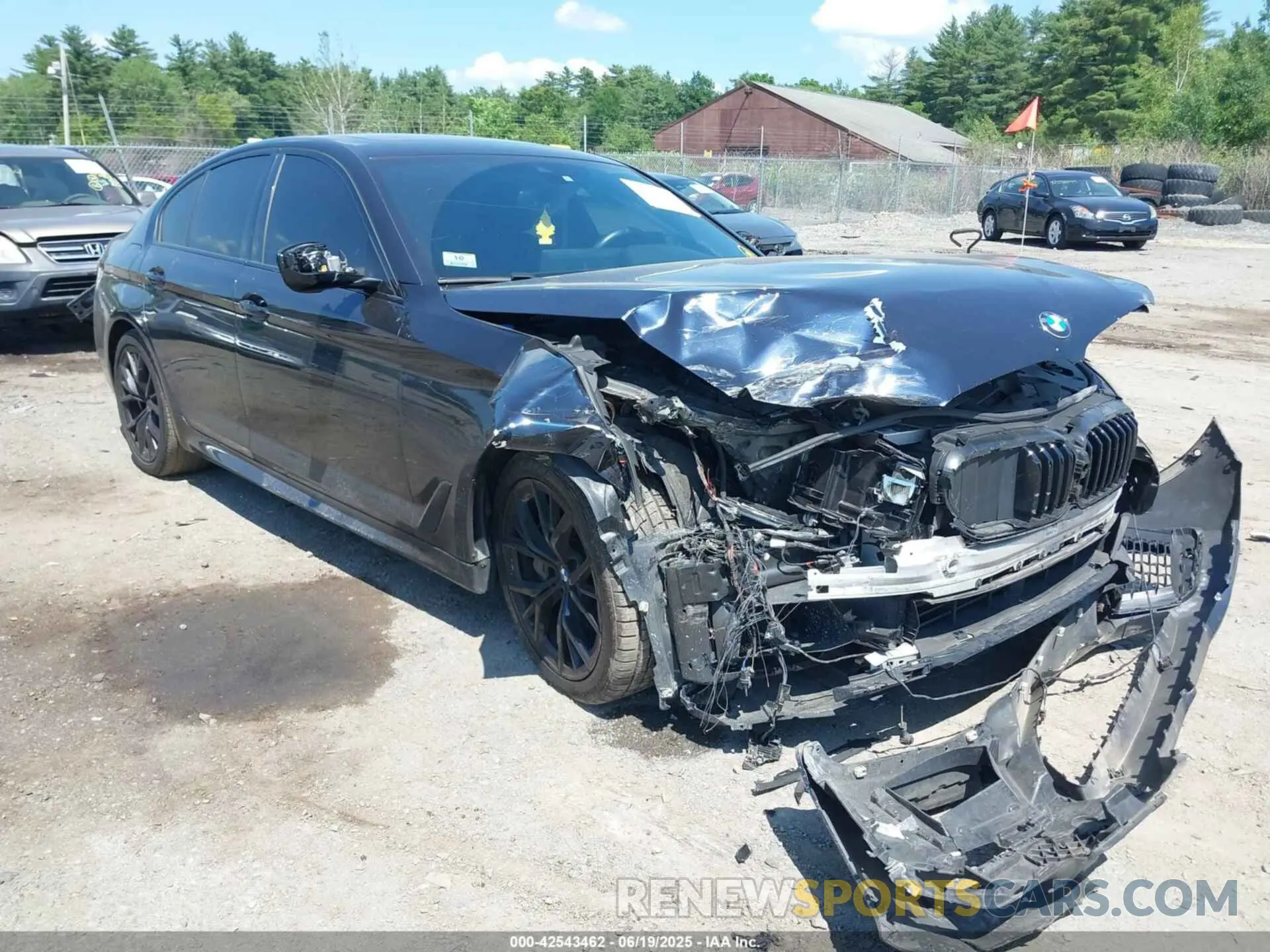 1 fotografías del automóvil dañado WBA73BJ0XMWX05467 BMW 540I 2021
