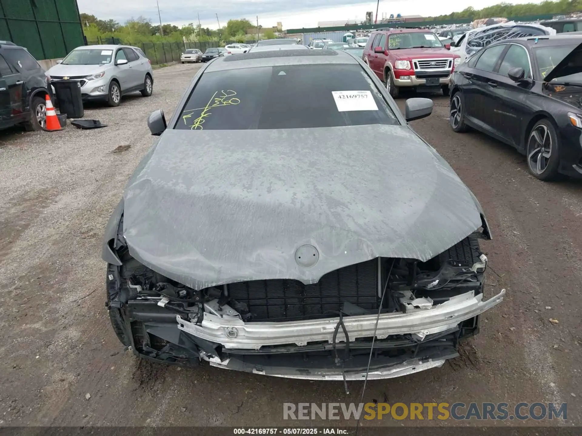 12 fotografías del automóvil dañado WBA73BJ0XMWX06571 BMW 540I 2021