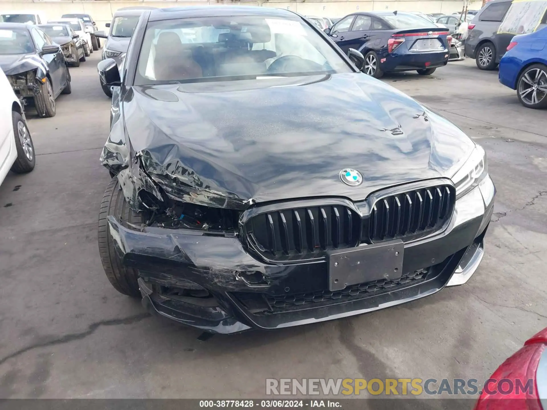12 fotografías del automóvil dañado WBA53BJ05PCN17484 BMW 540I 2023