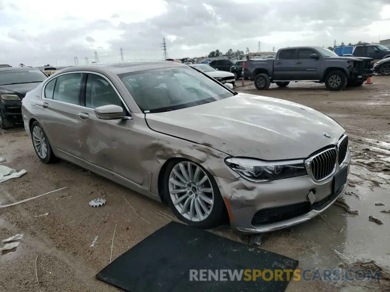 4 fotografías del automóvil dañado WBA7E2C51KB217189 BMW 7 SERIES 2019