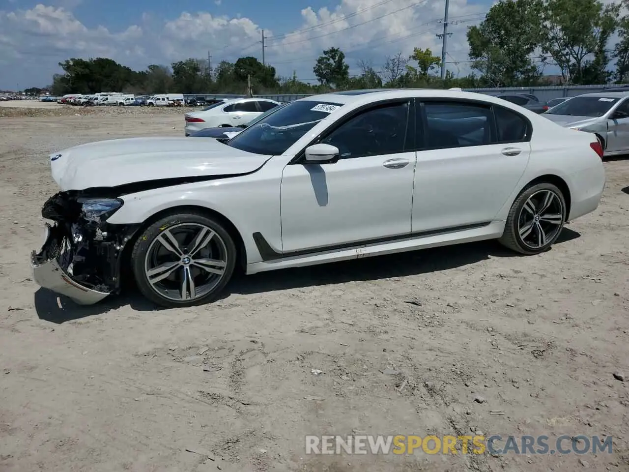 1 fotografías del automóvil dañado WBA7E2C57KB218508 BMW 7 SERIES 2019