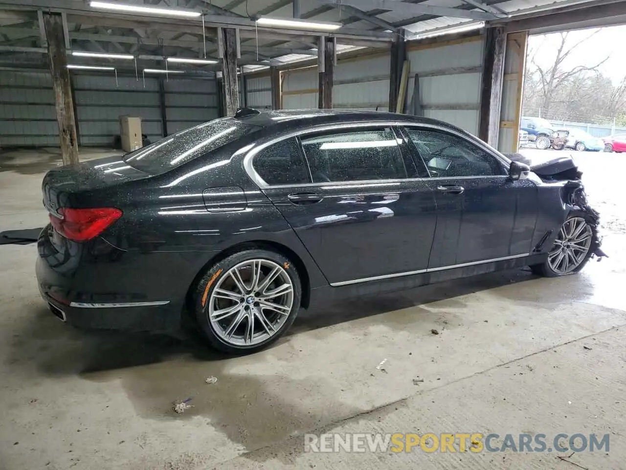 3 fotografías del automóvil dañado WBA7E2C57KB454012 BMW 7 SERIES 2019