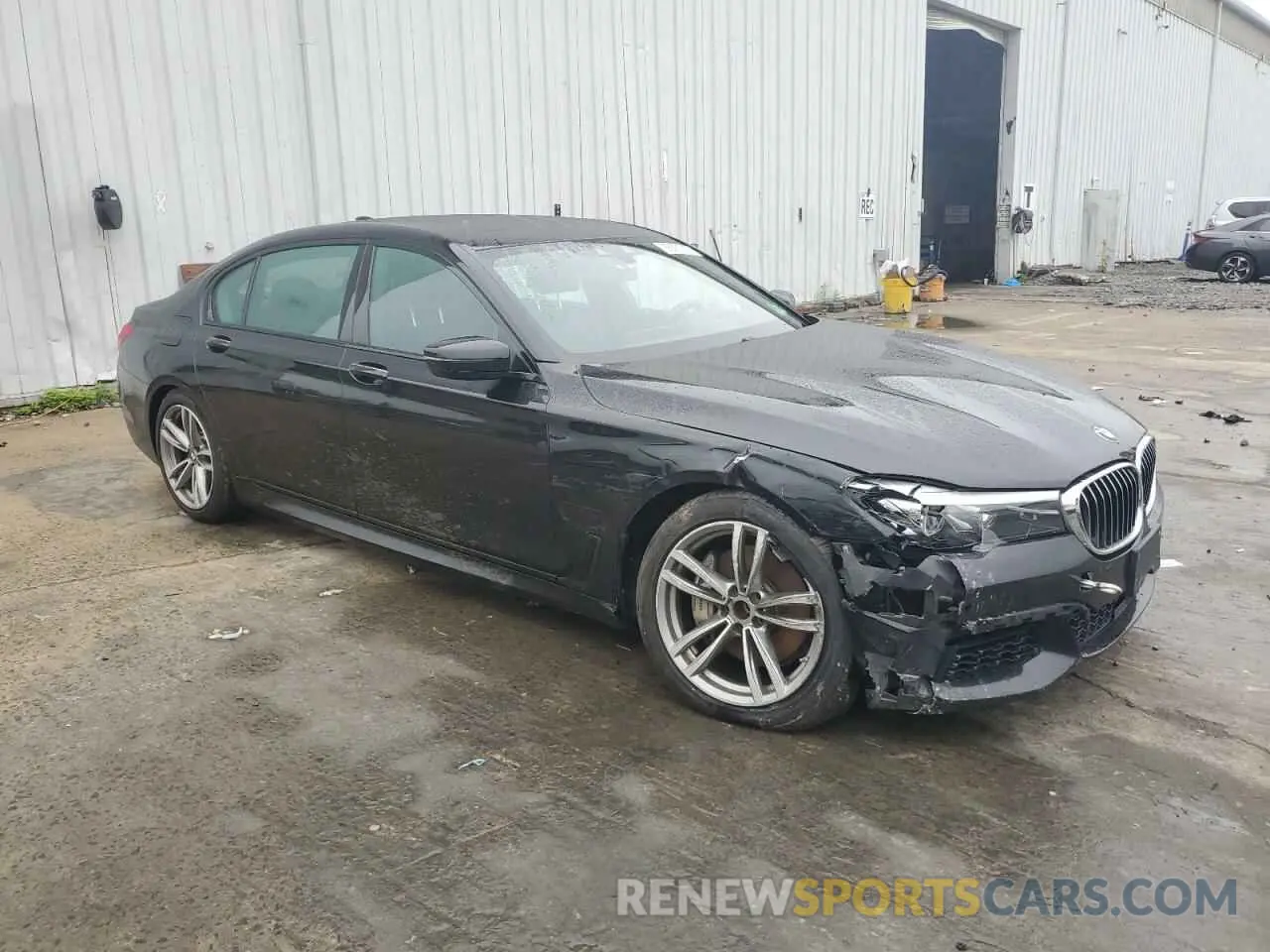 5 fotografías del automóvil dañado WBA7E4C52KGV28841 BMW 7 SERIES 2019