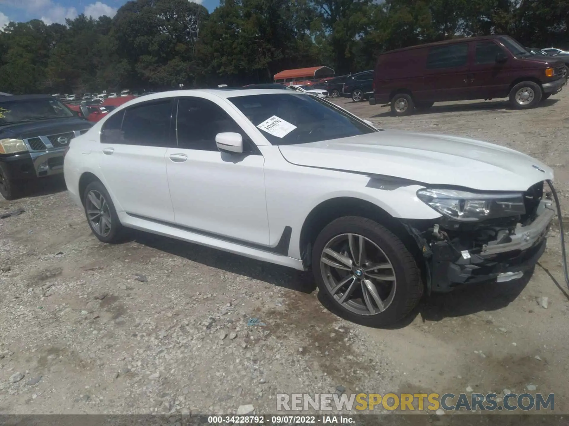 1 fotografías del automóvil dañado WBA7E4C56KGV28499 BMW 7 SERIES 2019