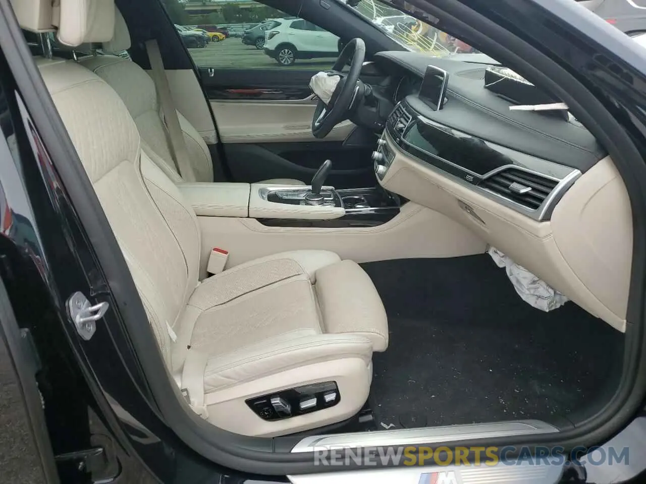 5 fotografías del automóvil dañado WBA7F0C51KGM24671 BMW 7 SERIES 2019