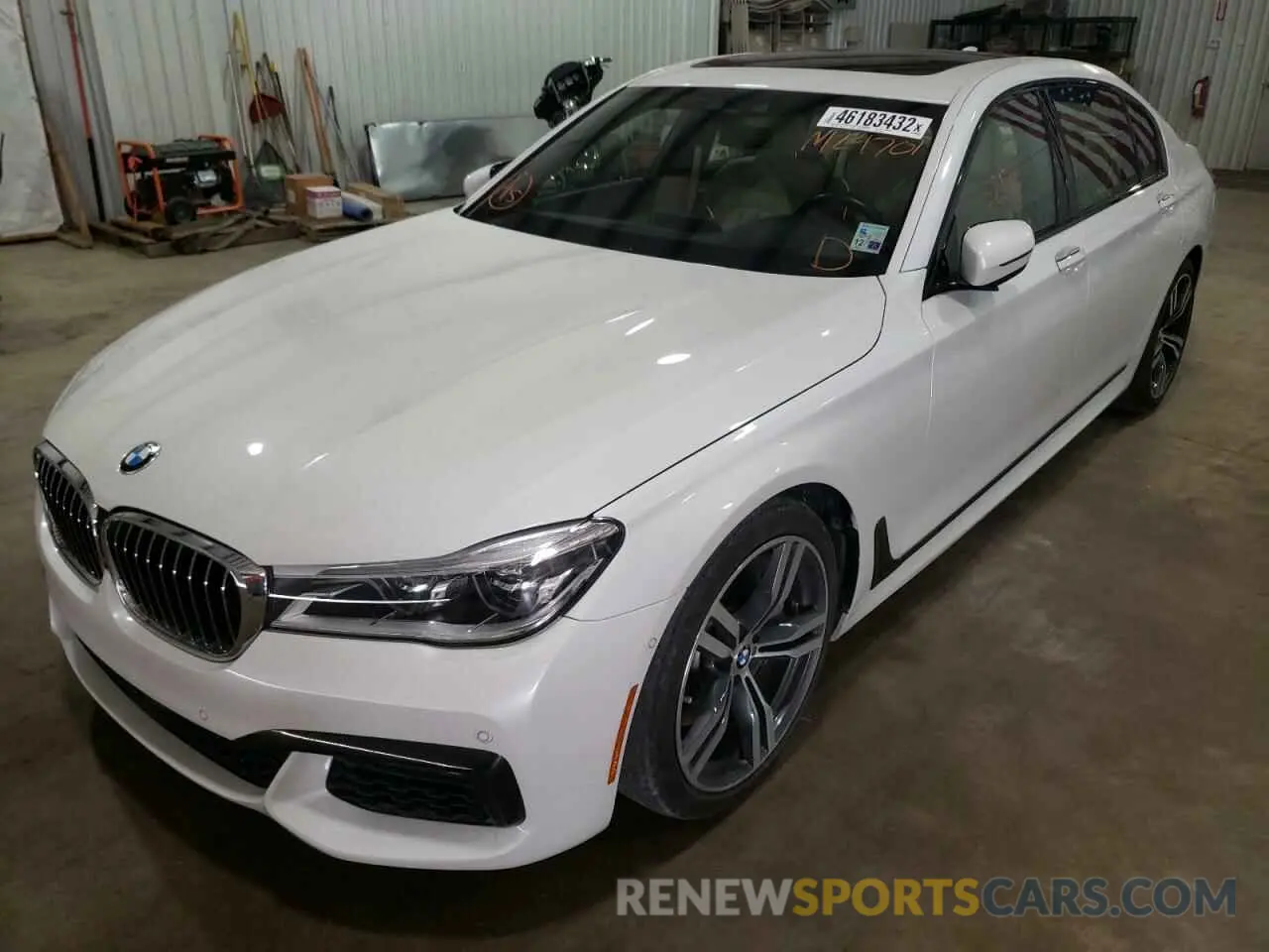 2 fotografías del automóvil dañado WBA7F0C56KGM24701 BMW 7 SERIES 2019