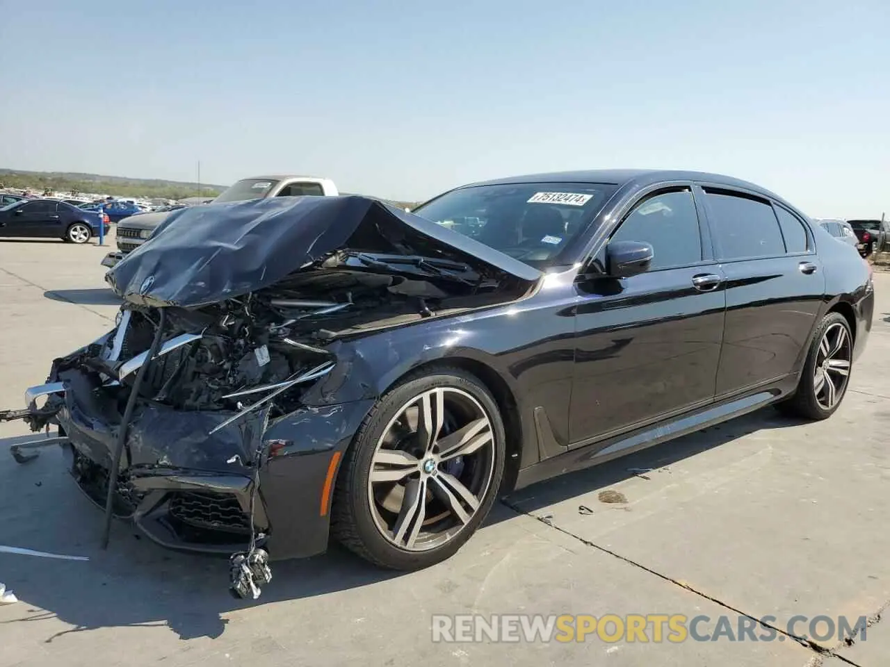 1 fotografías del automóvil dañado WBA7F0C57KGM25548 BMW 7 SERIES 2019
