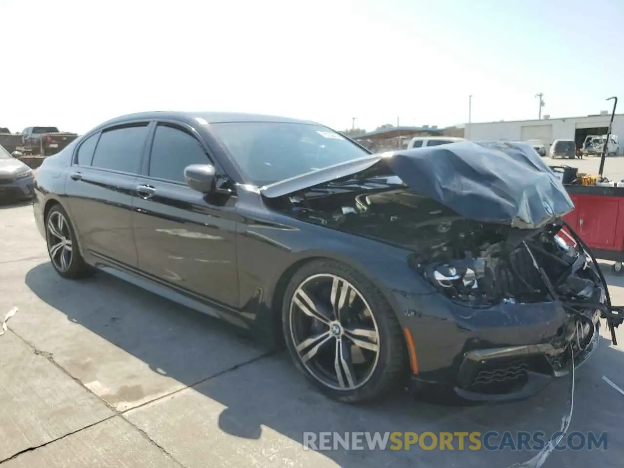 4 fotografías del automóvil dañado WBA7F0C57KGM25548 BMW 7 SERIES 2019