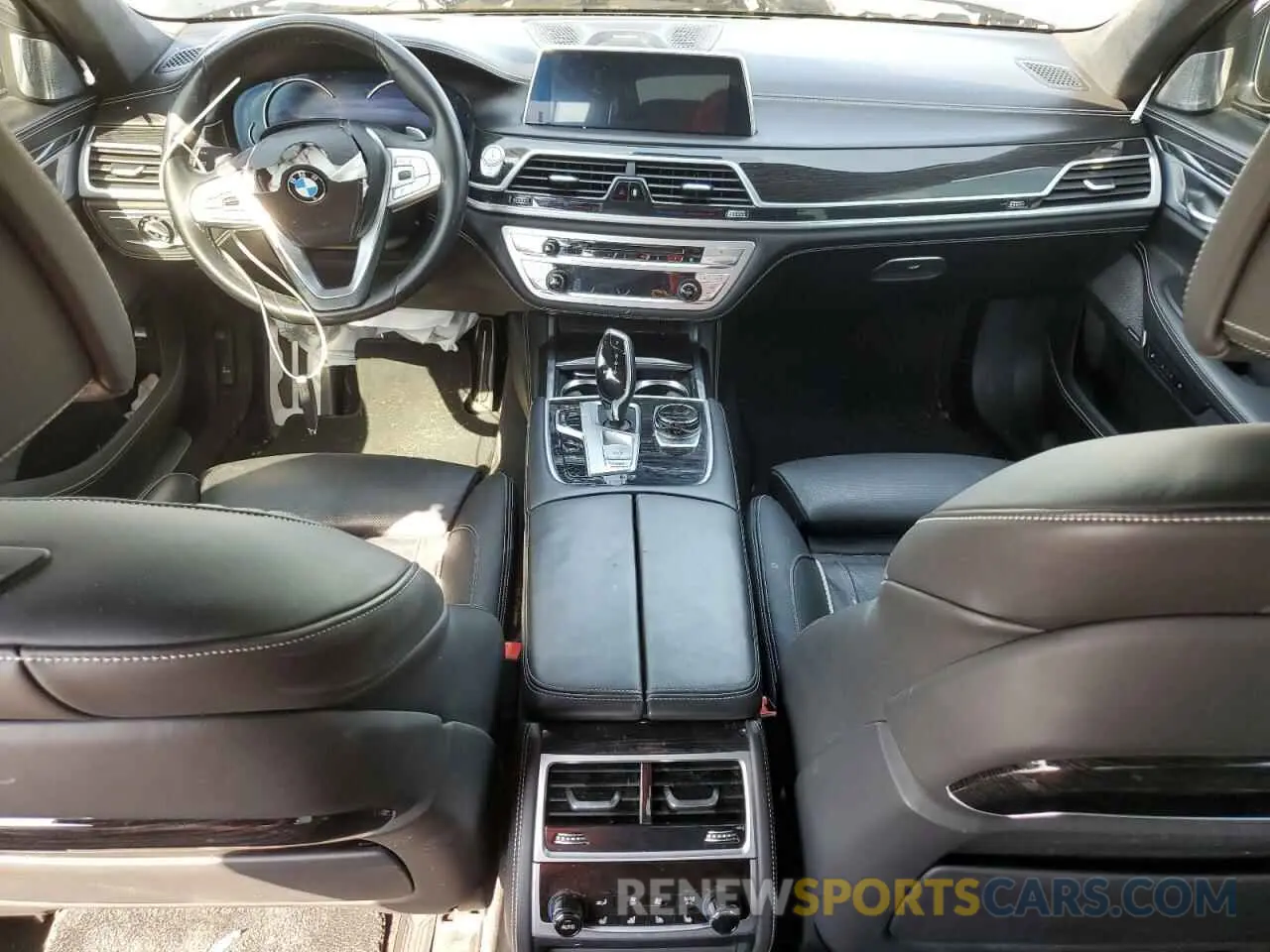 8 fotografías del automóvil dañado WBA7F0C57KGM25548 BMW 7 SERIES 2019