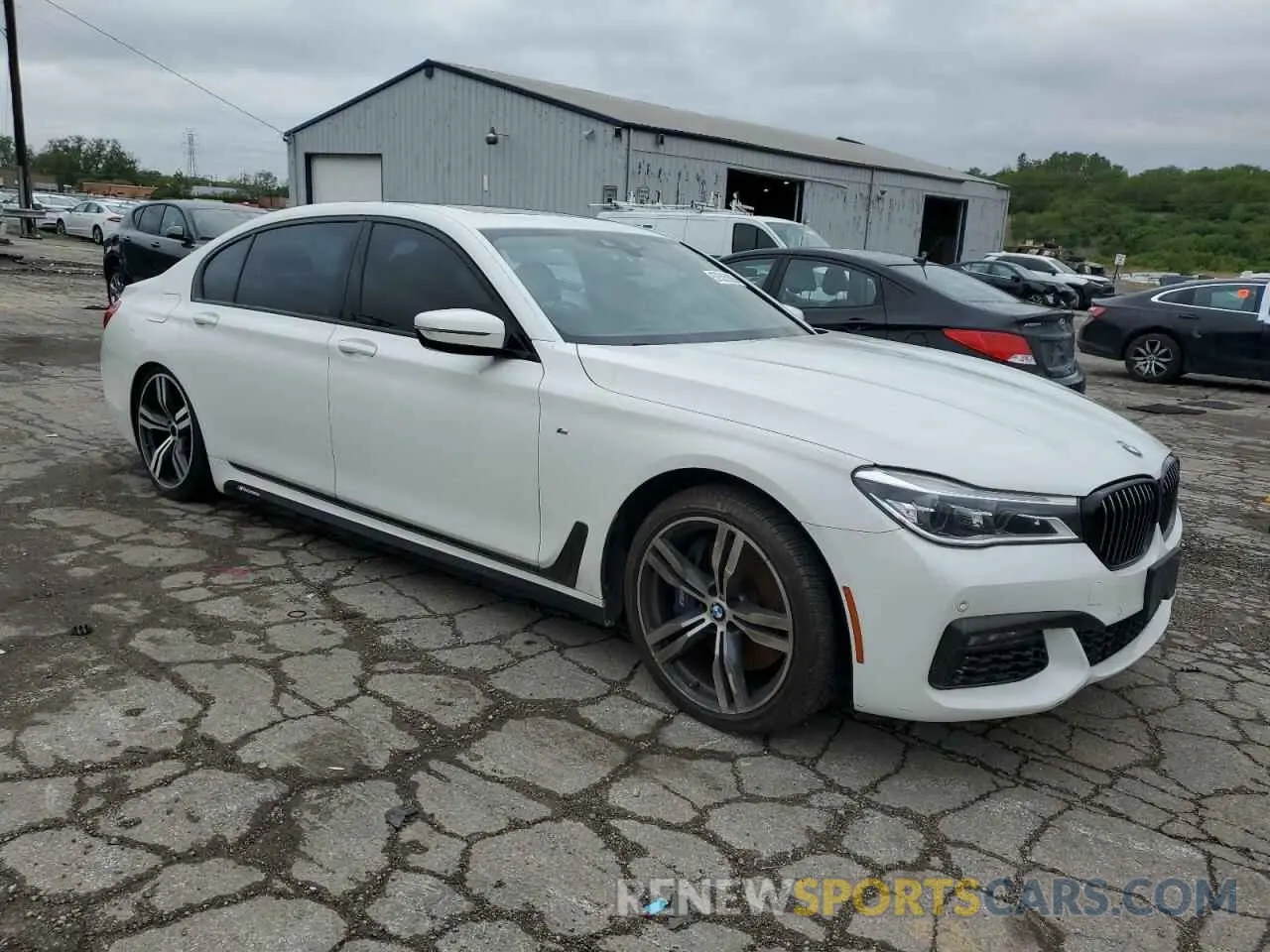 4 fotografías del automóvil dañado WBA7F2C50KB240685 BMW 7 SERIES 2019