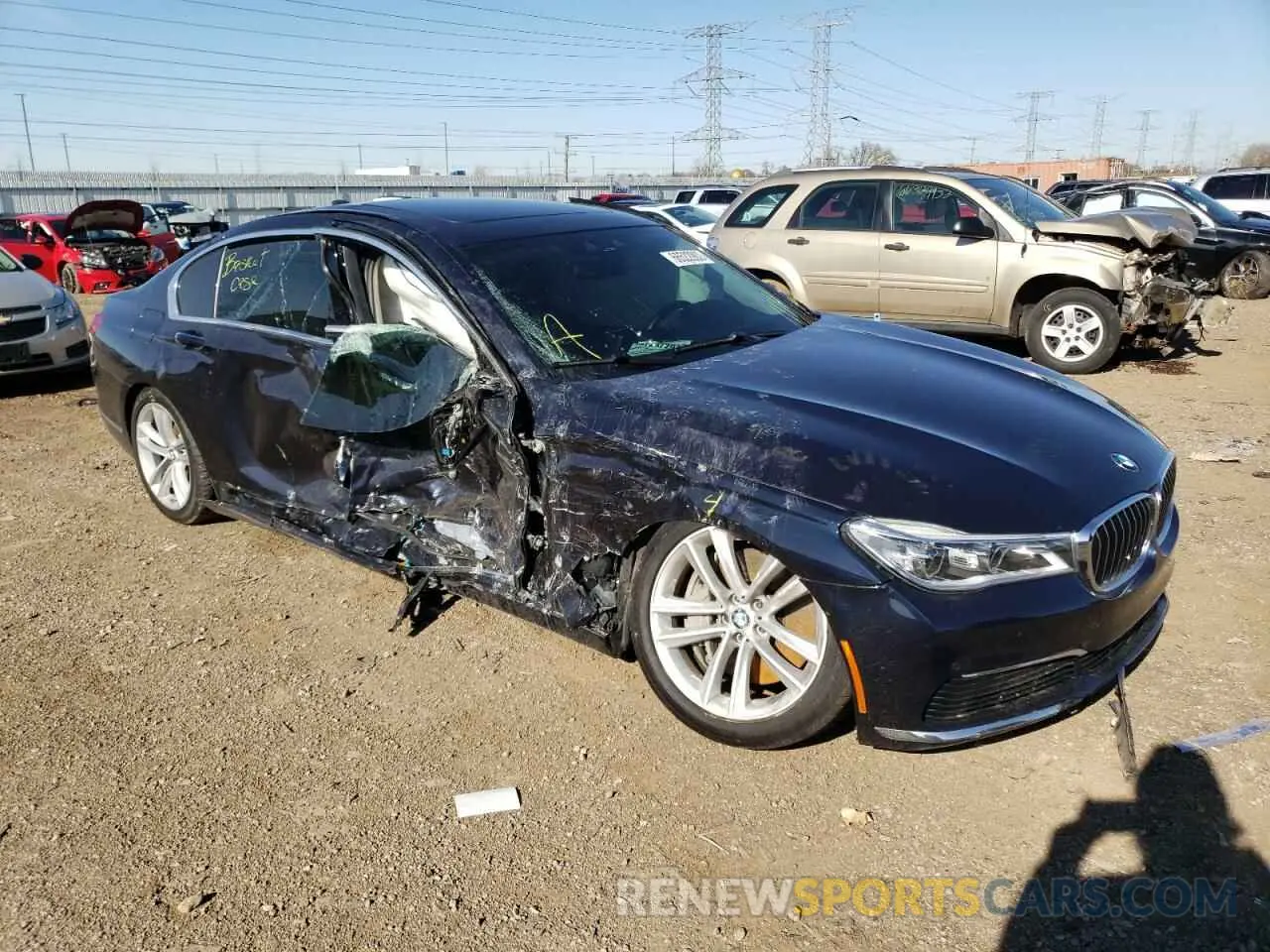 1 fotografías del automóvil dañado WBA7F2C5XKB239205 BMW 7 SERIES 2019