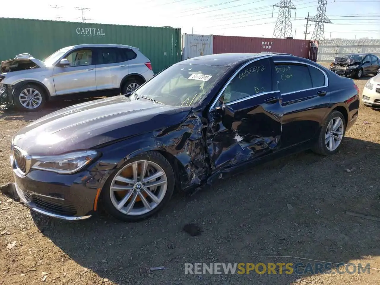 2 fotografías del automóvil dañado WBA7F2C5XKB239205 BMW 7 SERIES 2019