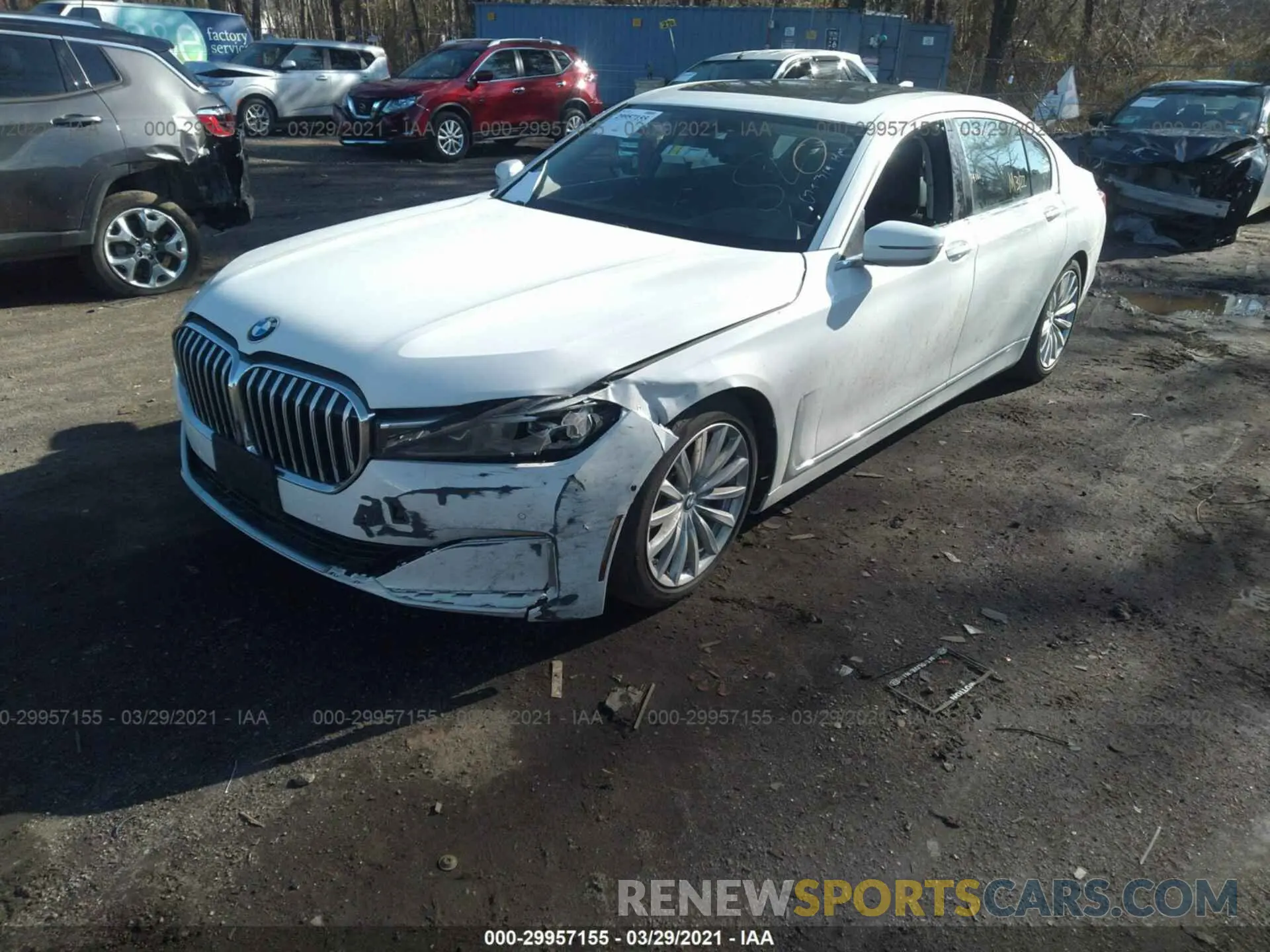 6 fotografías del automóvil dañado WBA7T2C02LCE43685 BMW 7 SERIES 2020