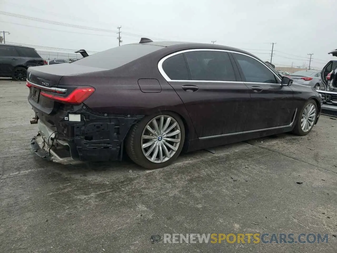 3 fotografías del automóvil dañado WBA7T2C04LCD14332 BMW 7 SERIES 2020