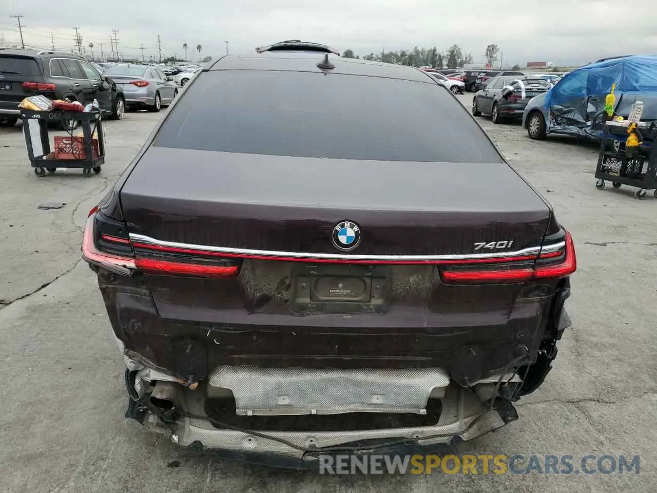 6 fotografías del automóvil dañado WBA7T2C04LCD14332 BMW 7 SERIES 2020