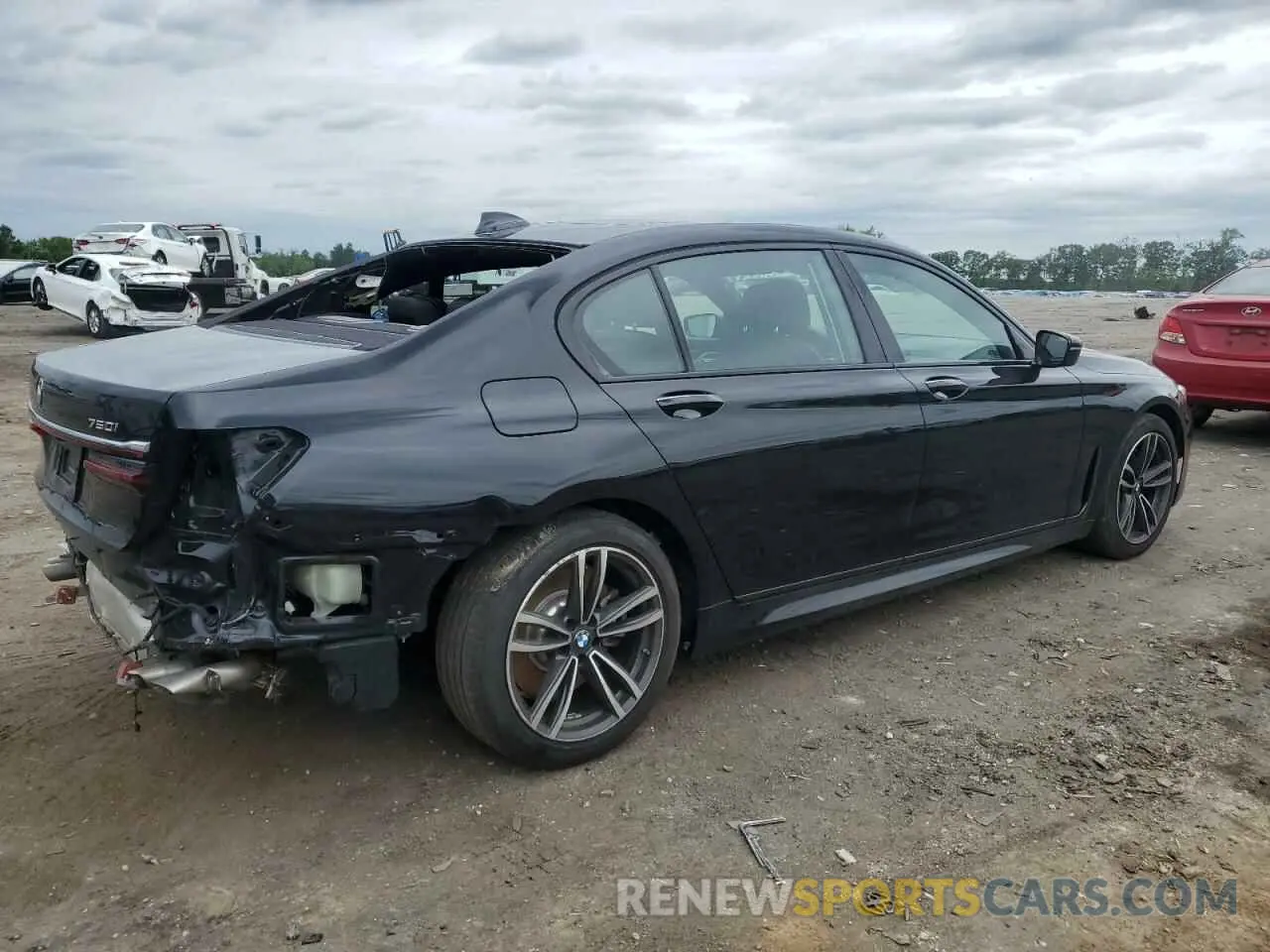 3 fotografías del automóvil dañado WBA7U2C01LGJ59158 BMW 7 SERIES 2020