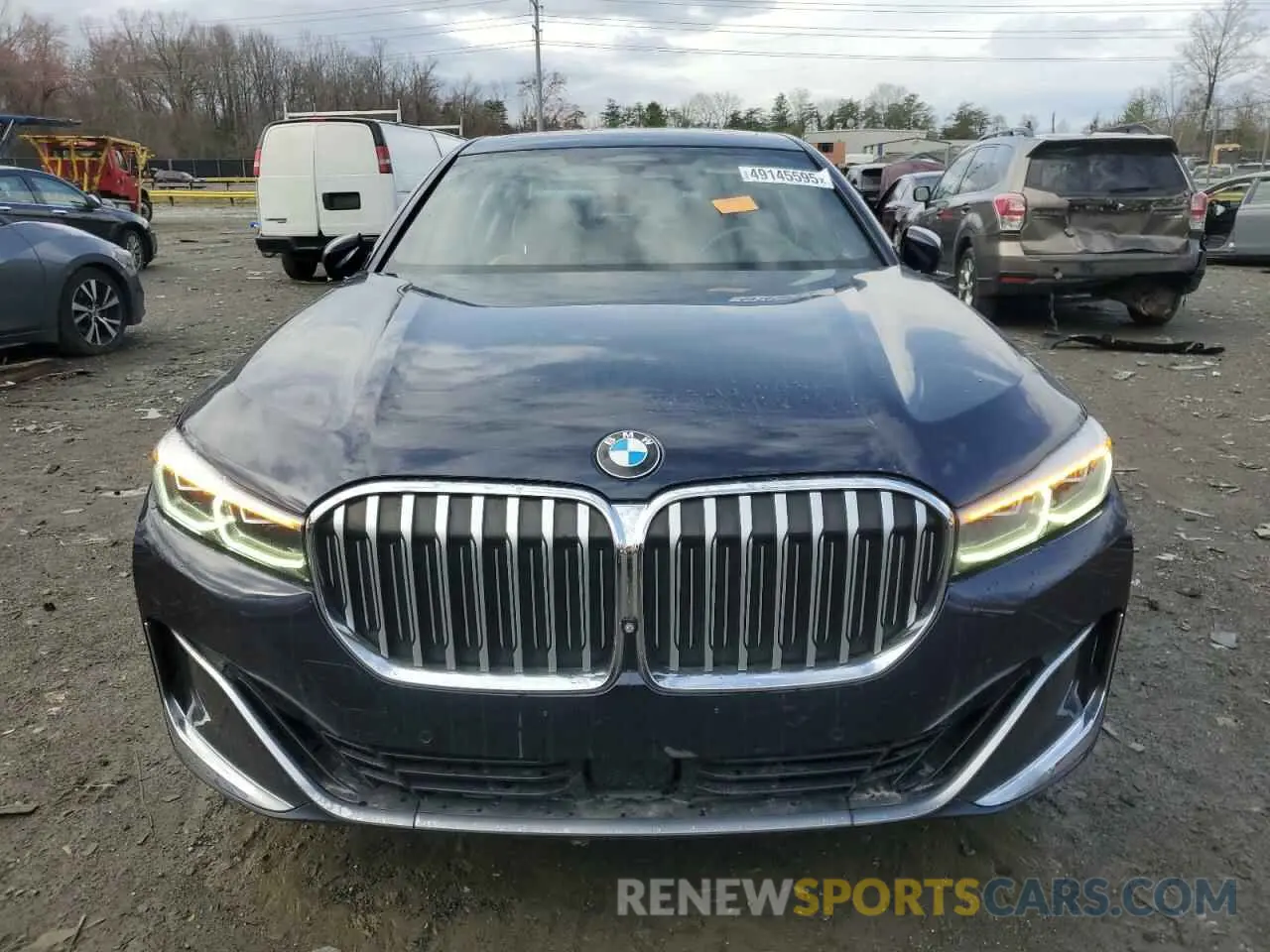 5 fotografías del automóvil dañado WBA7U2C08LGJ59707 BMW 7 SERIES 2020