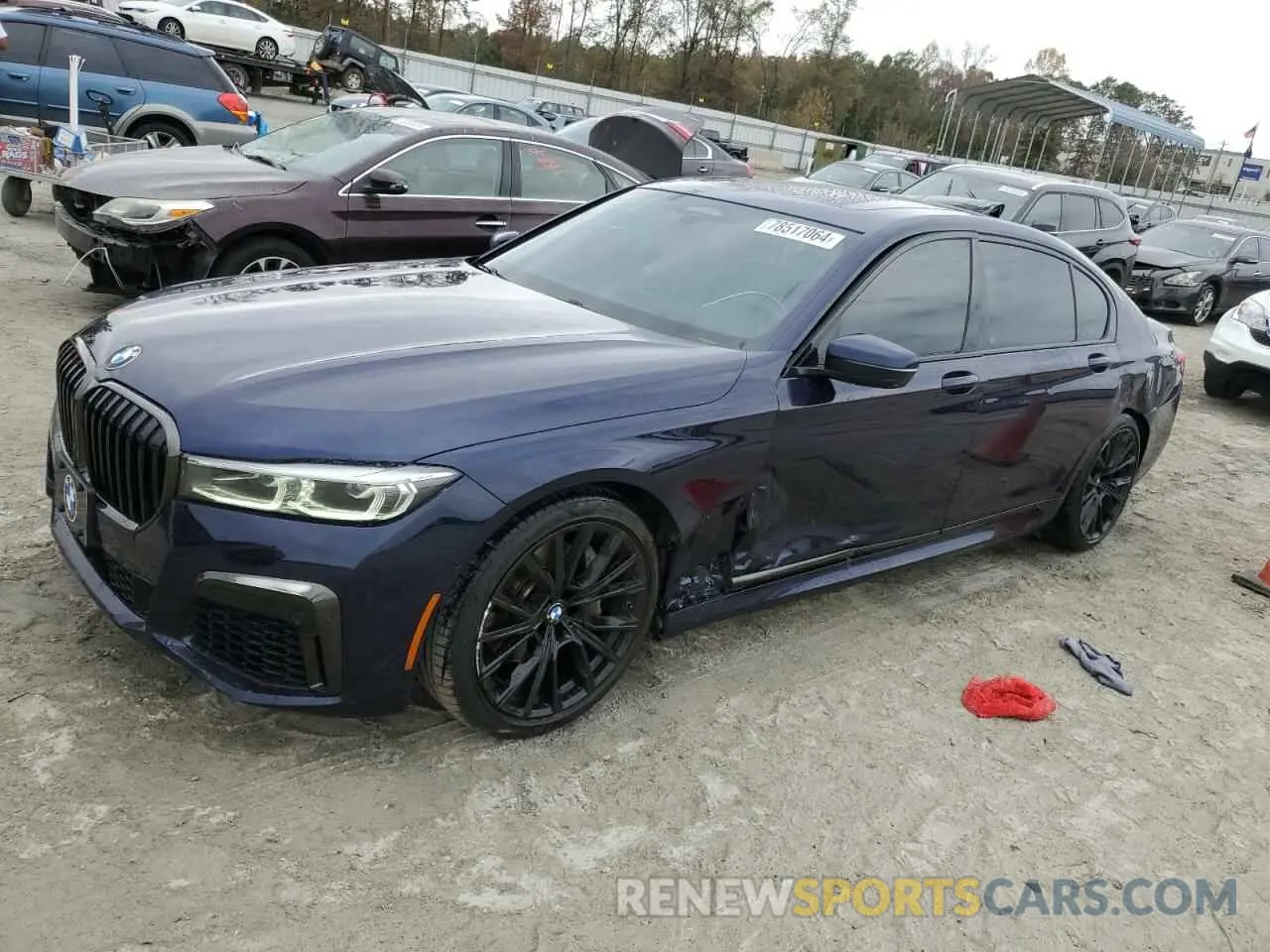 1 fotografías del automóvil dañado WBA7T2C03MCF63559 BMW 7 SERIES 2021