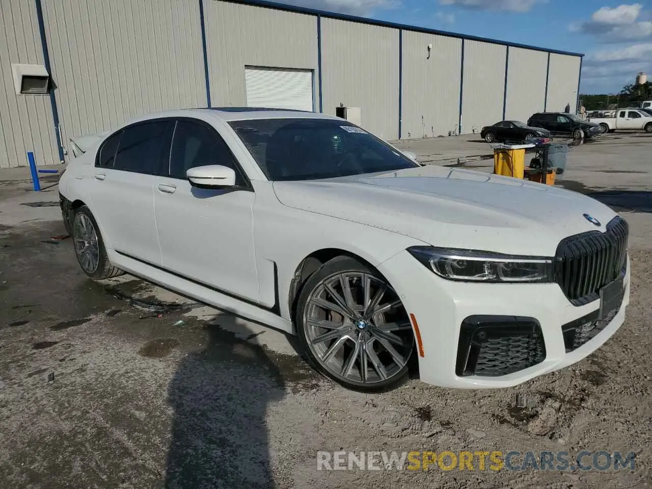 4 fotografías del automóvil dañado WBA7T2C07MCF70448 BMW 7 SERIES 2021