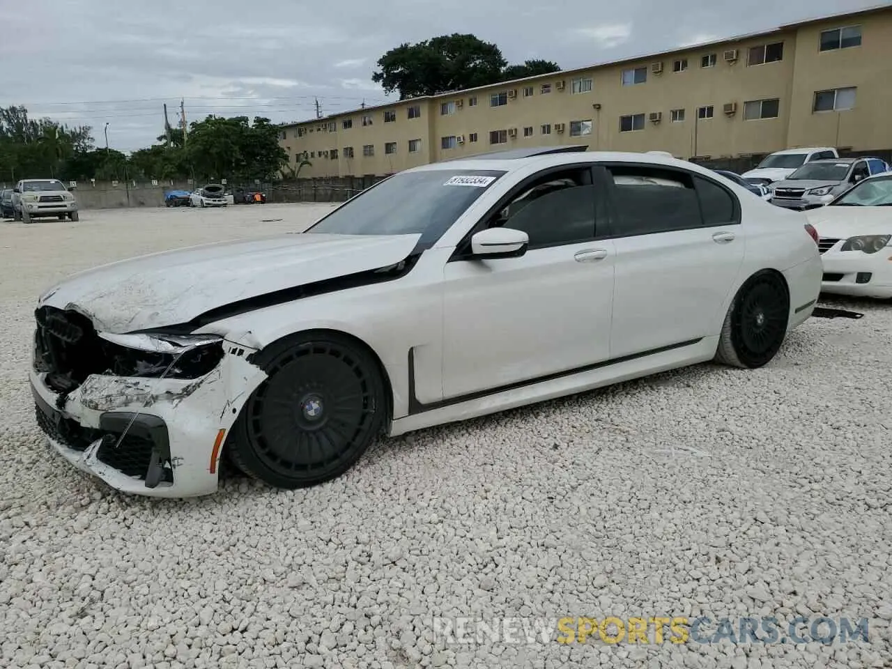 1 fotografías del automóvil dañado WBA7T2C08MCG19527 BMW 7 SERIES 2021