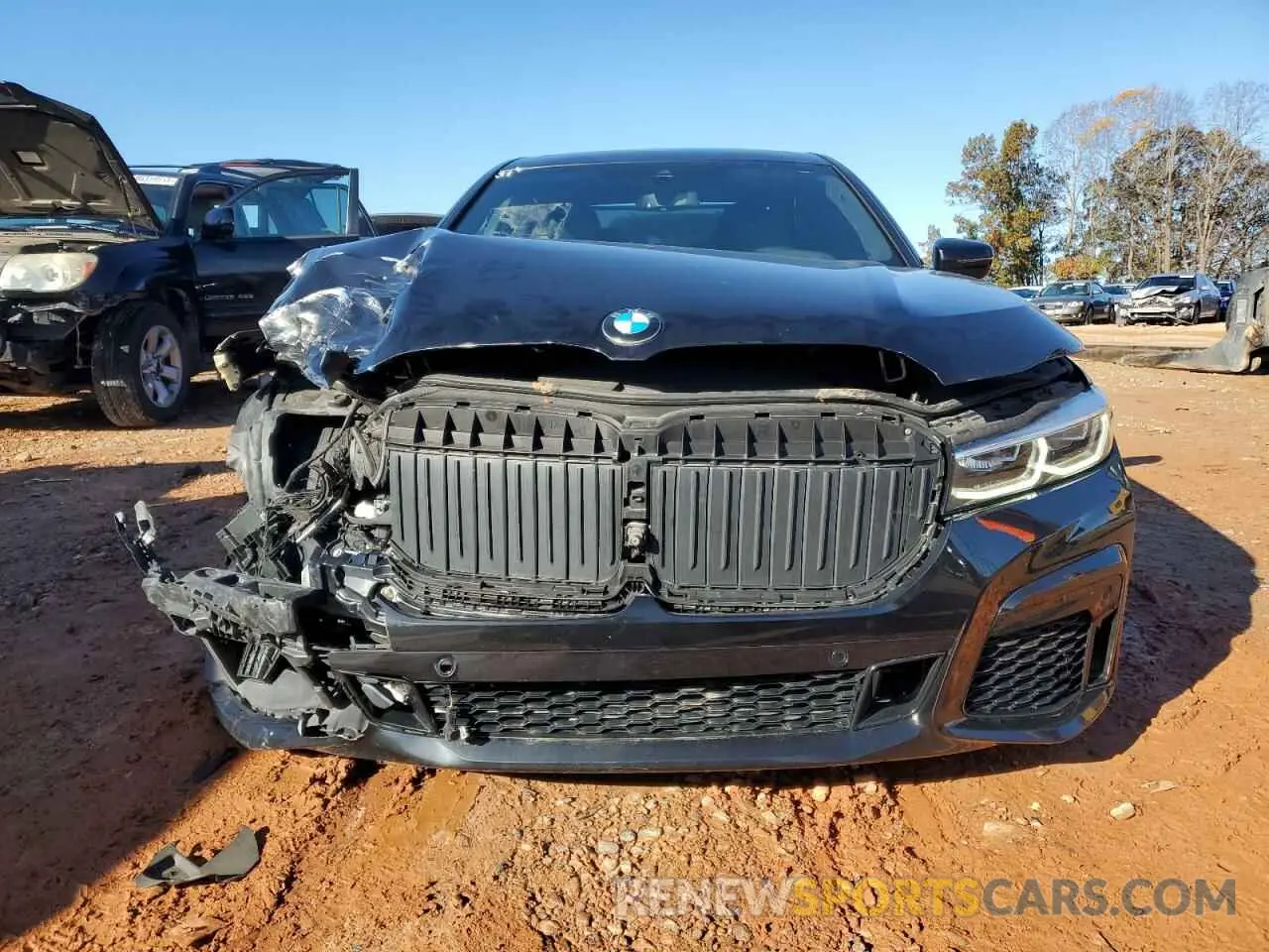 5 fotografías del automóvil dañado WBA7T2C0XMCF73621 BMW 7 SERIES 2021