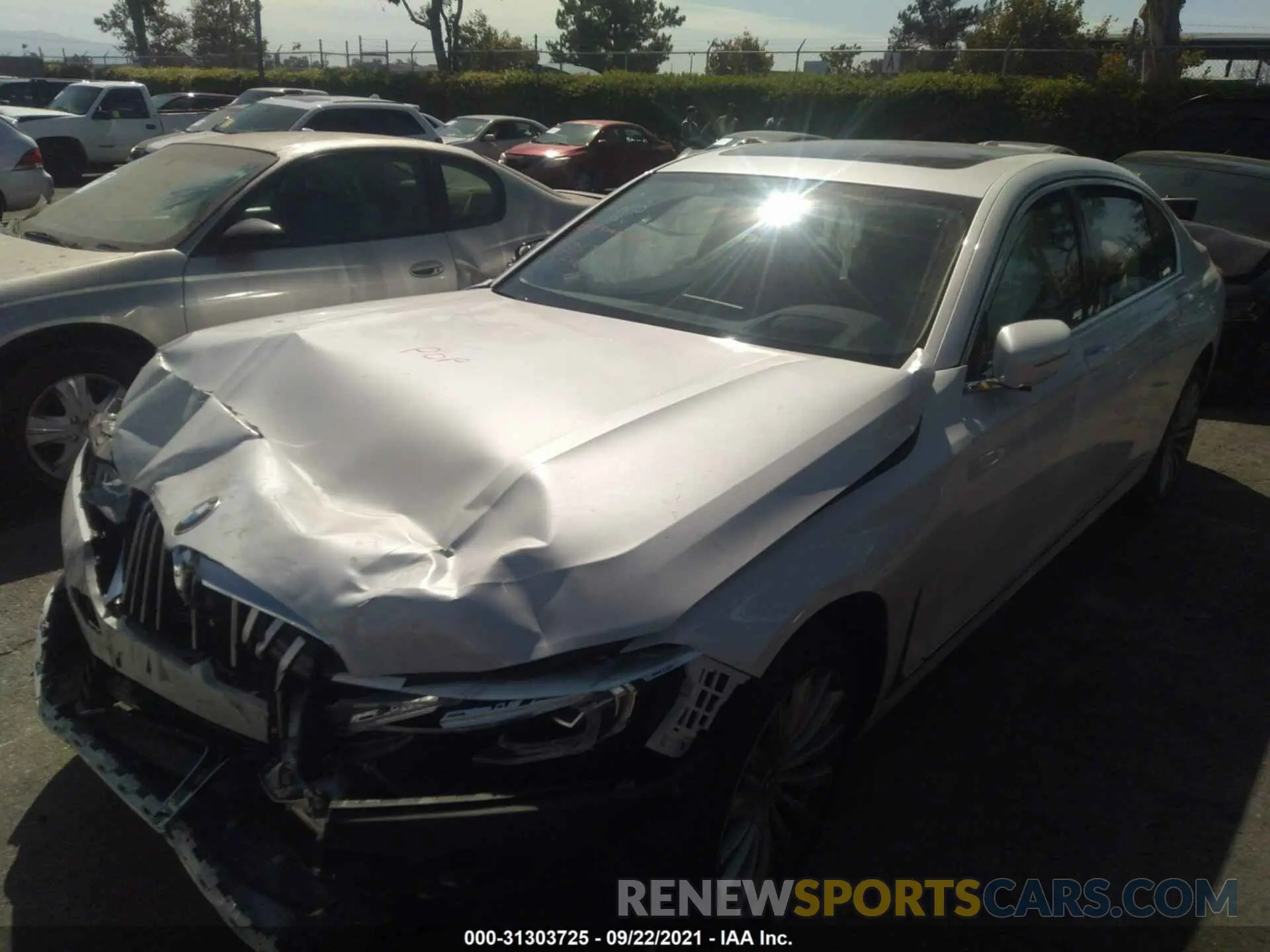 2 fotografías del automóvil dañado WBA7T4C06MCF63647 BMW 7 SERIES 2021