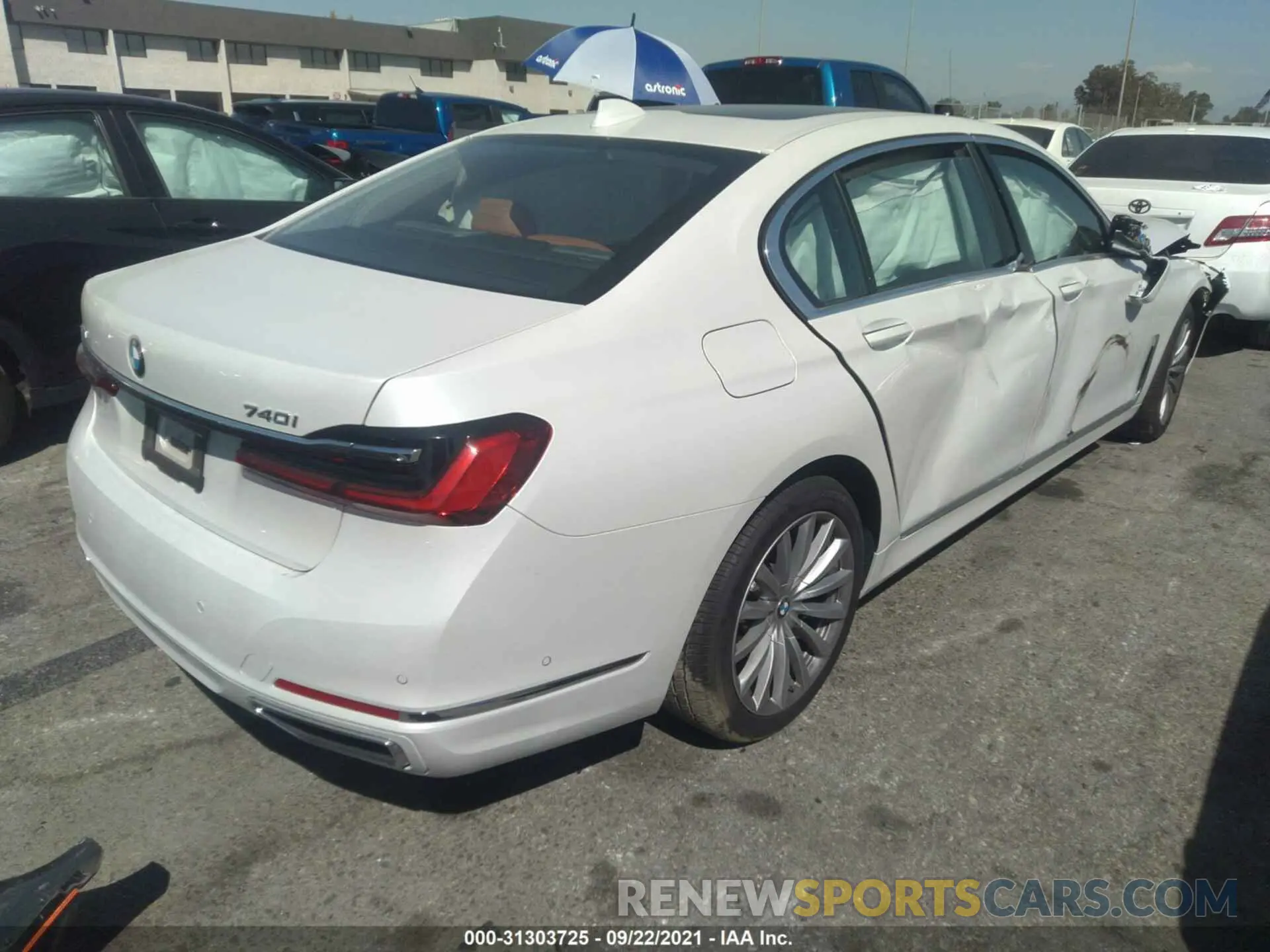 4 fotografías del automóvil dañado WBA7T4C06MCF63647 BMW 7 SERIES 2021