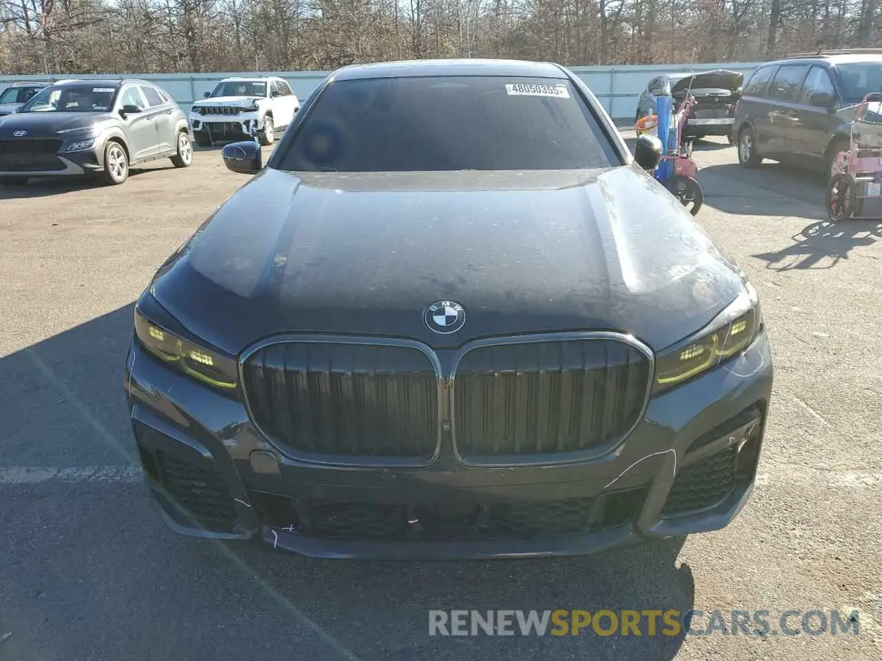 5 fotografías del automóvil dañado WBA7U2C03MCE67380 BMW 7 SERIES 2021