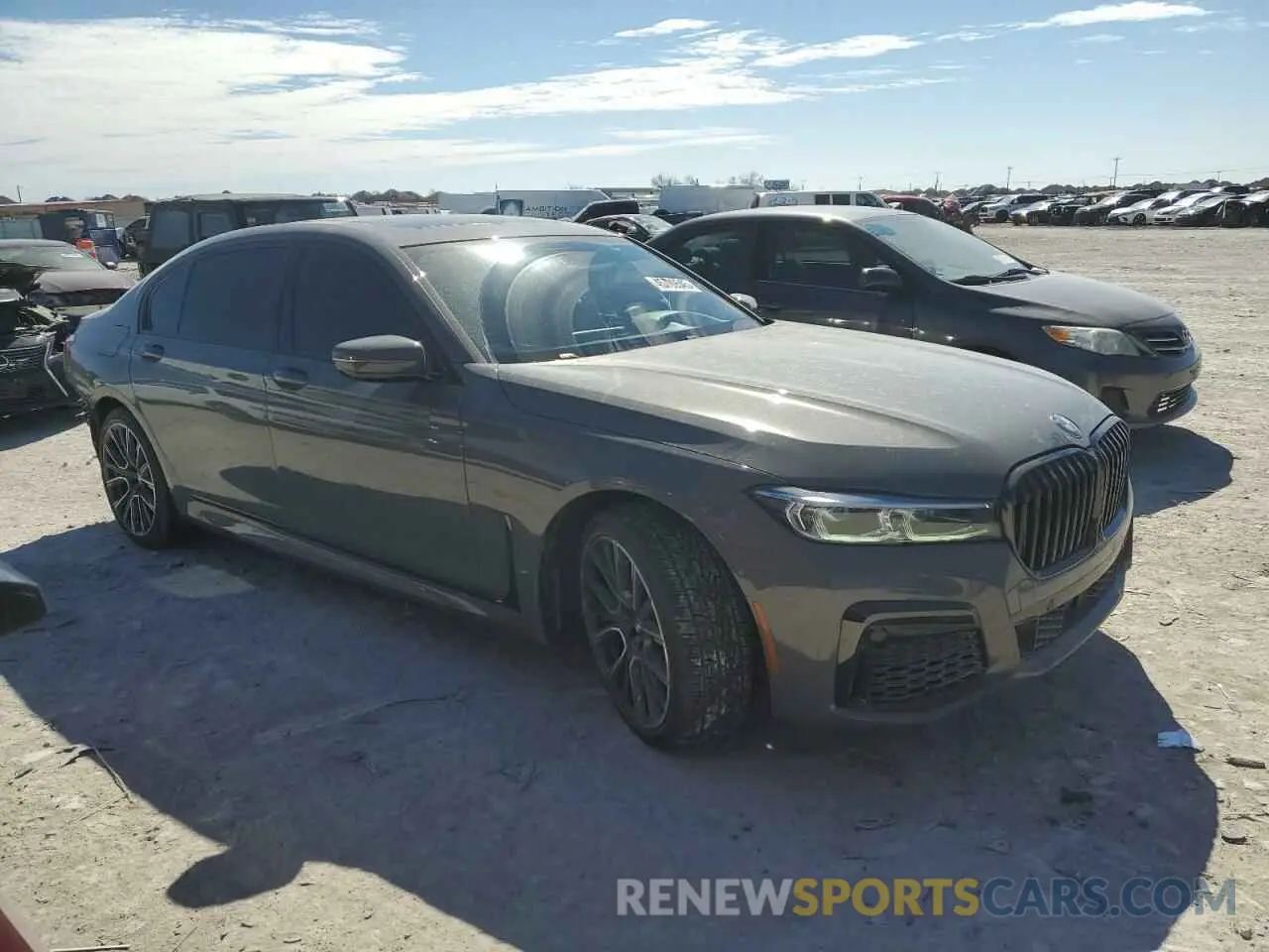 4 fotografías del automóvil dañado WBA7U2C05MCF09340 BMW 7 SERIES 2021