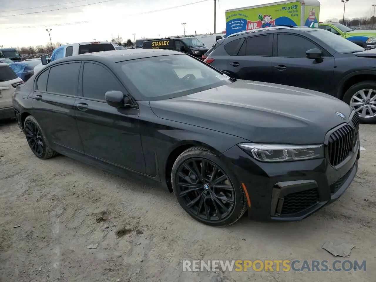 4 fotografías del automóvil dañado WBA7U2C05MCF78609 BMW 7 SERIES 2021