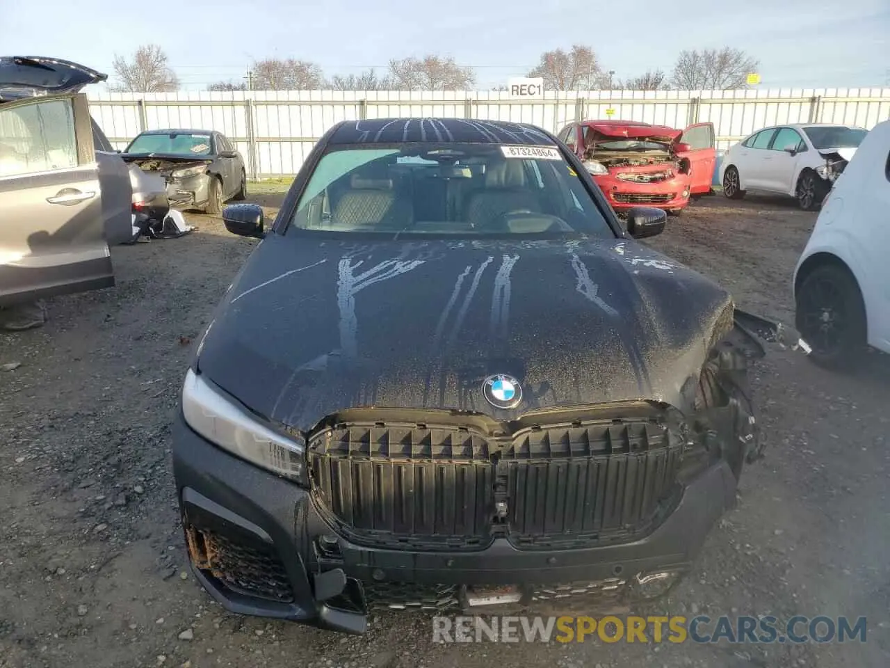 5 fotografías del automóvil dañado WBA7U2C08MCE90587 BMW 7 SERIES 2021