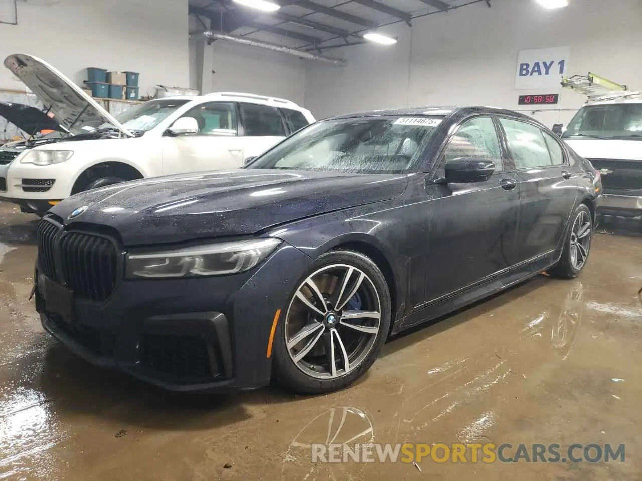 1 fotografías del automóvil dañado WBA7U2C08MCF39996 BMW 7 SERIES 2021