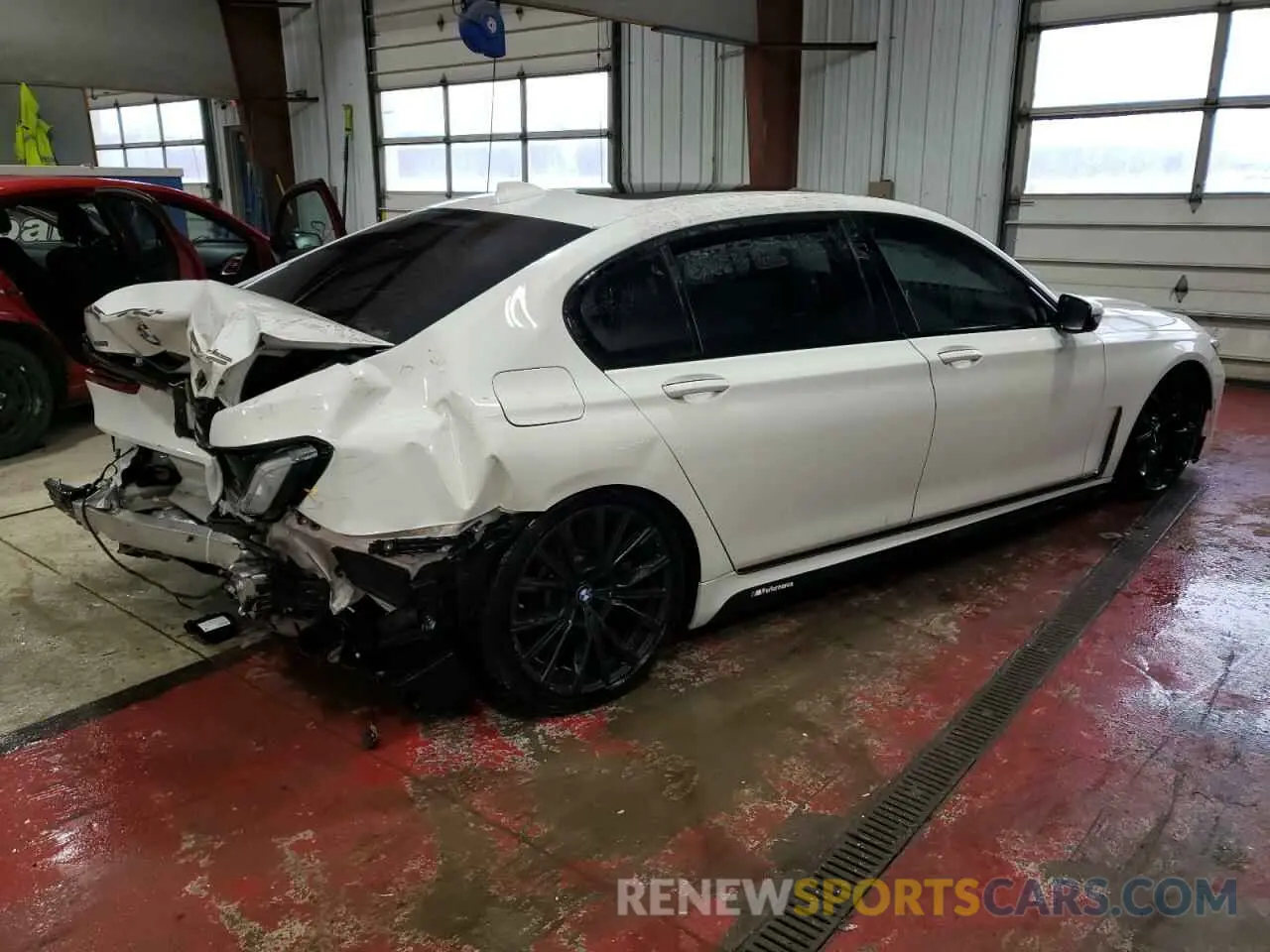 3 fotografías del automóvil dañado WBA7U2C09MCF59416 BMW 7 SERIES 2021