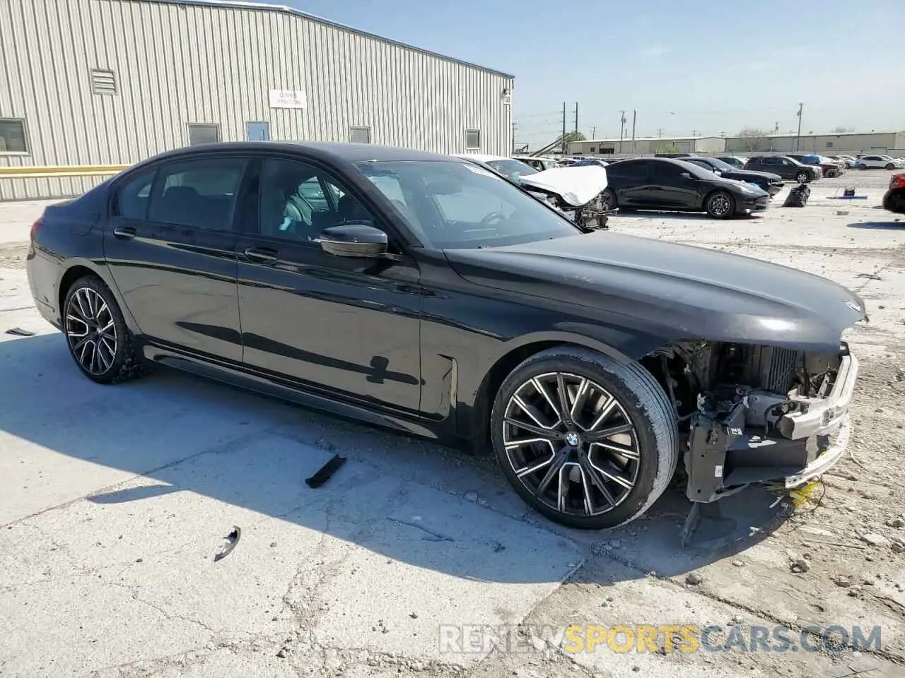 4 fotografías del automóvil dañado WBA7T2C01NCK41405 BMW 7 SERIES 2022