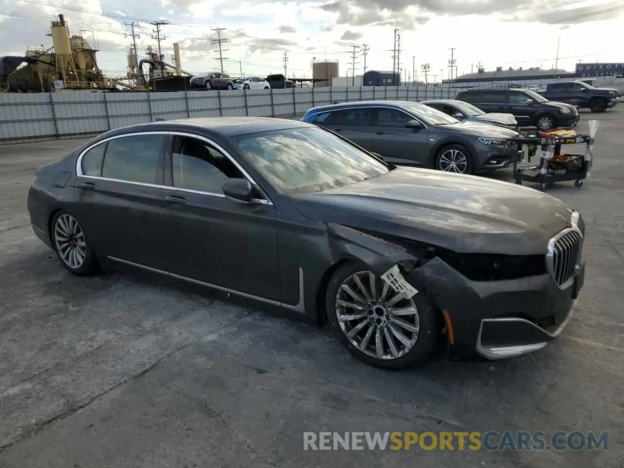 4 fotografías del automóvil dañado WBA7T2C02NCG97528 BMW 7 SERIES 2022