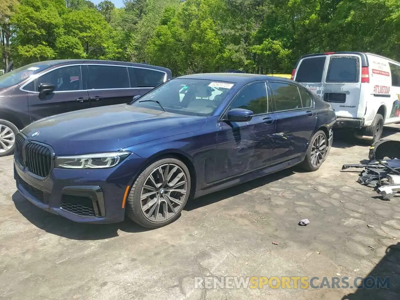 1 fotografías del automóvil dañado WBA7T2C05NCJ00773 BMW 7 SERIES 2022