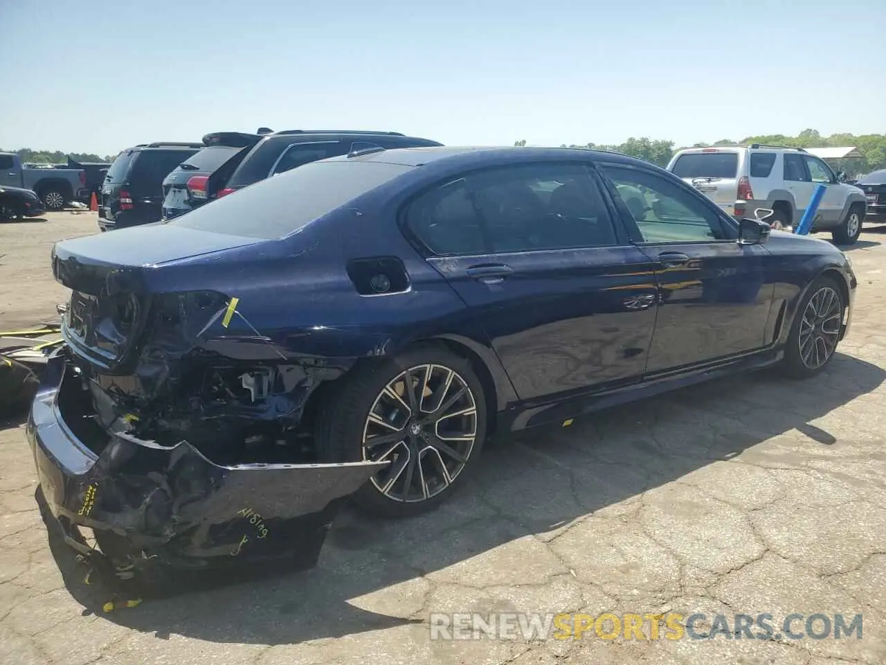 3 fotografías del automóvil dañado WBA7T2C05NCJ00773 BMW 7 SERIES 2022