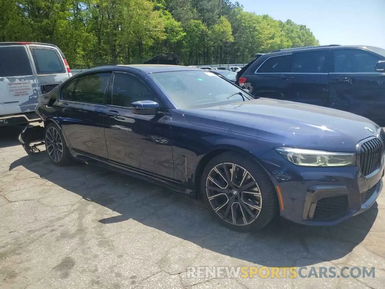 4 fotografías del automóvil dañado WBA7T2C05NCJ00773 BMW 7 SERIES 2022